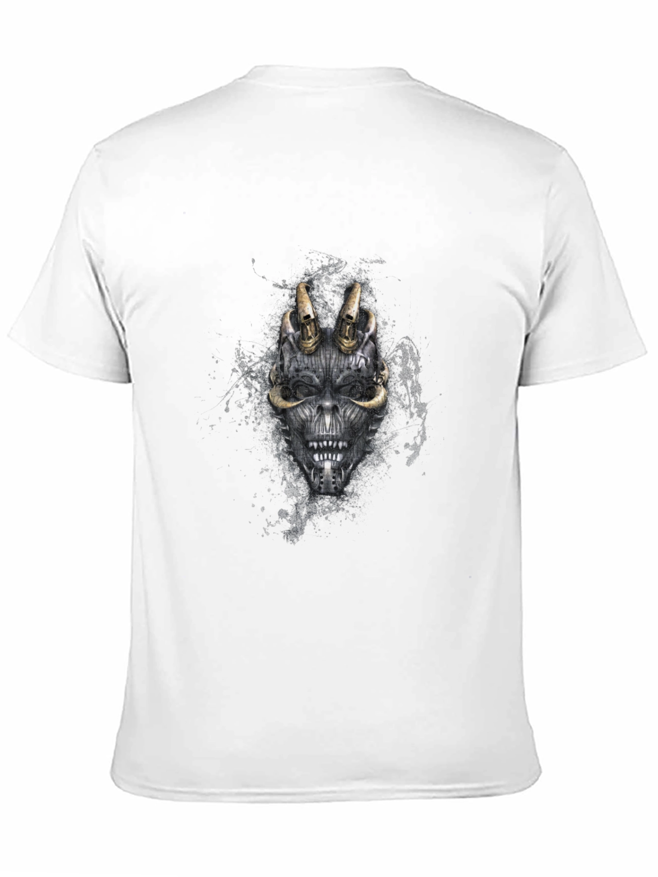 Skull Mask Graphic Black T-Shirt