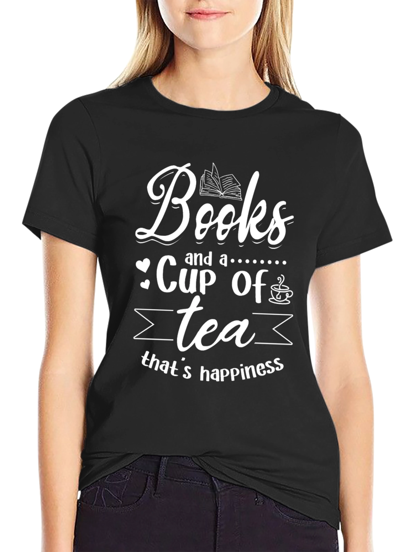 Books & Tea Graphic T-Shirt