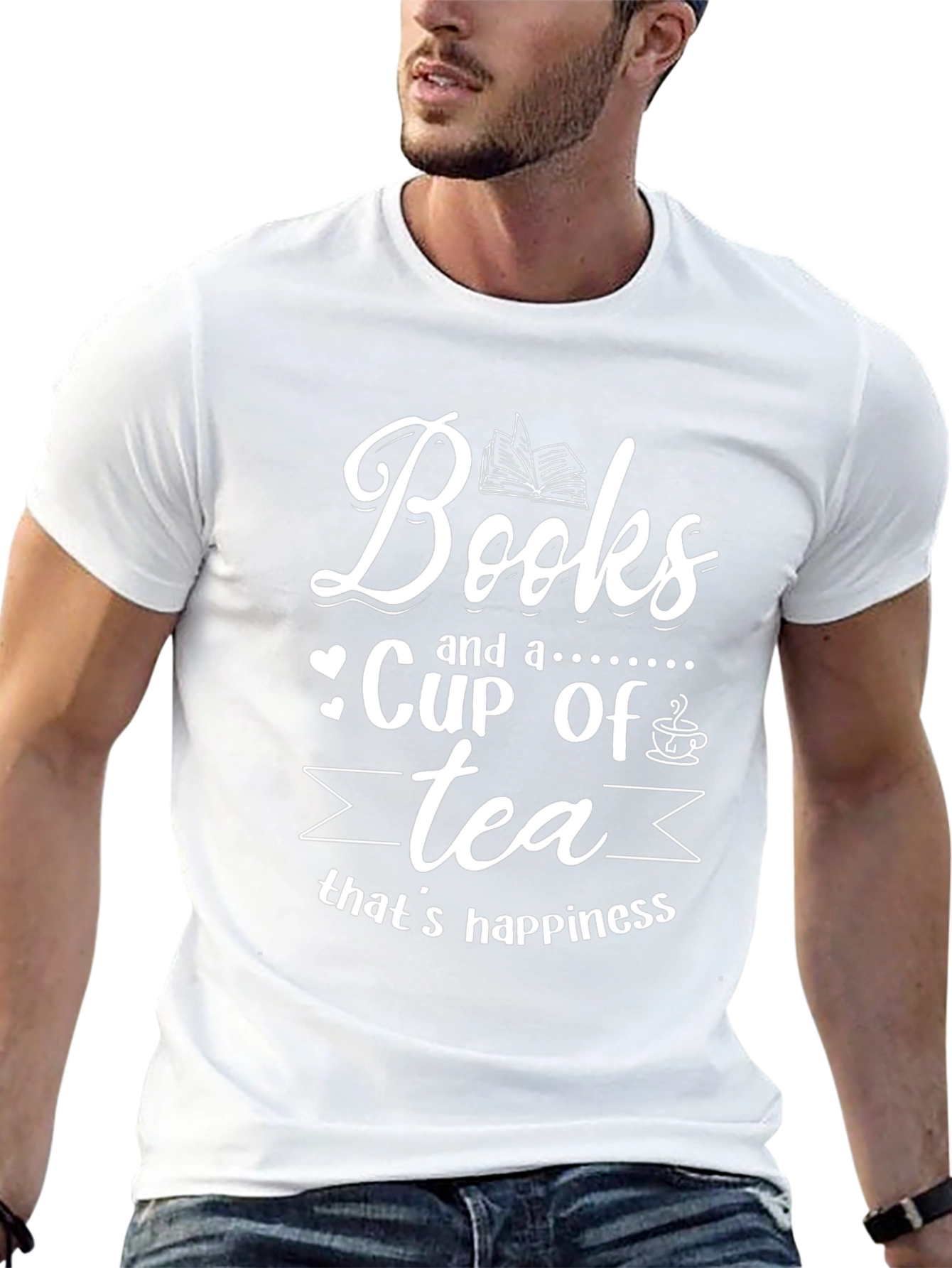 Books & Tea Graphic T-Shirt
