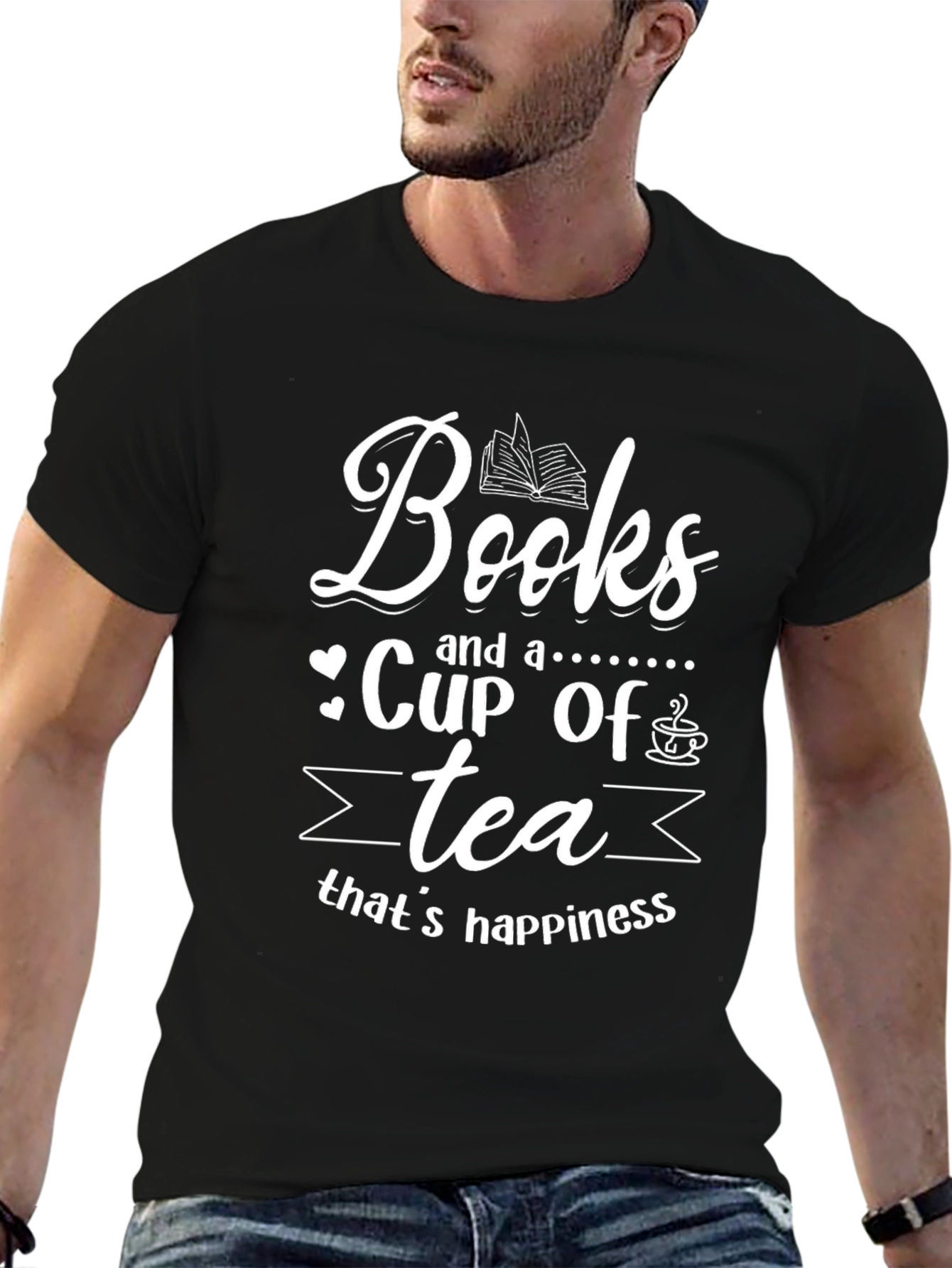 Books & Tea Graphic T-Shirt