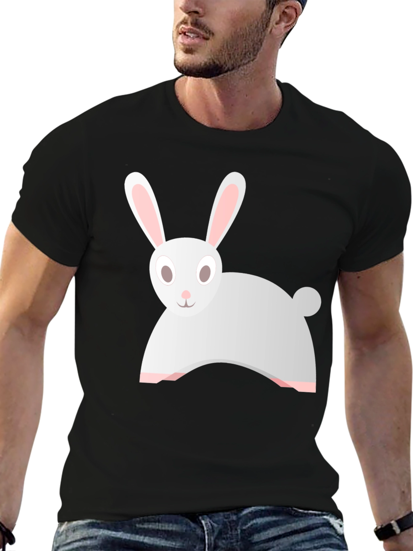 Bunny Graphic T-Shirt - Soft Cotton Blend