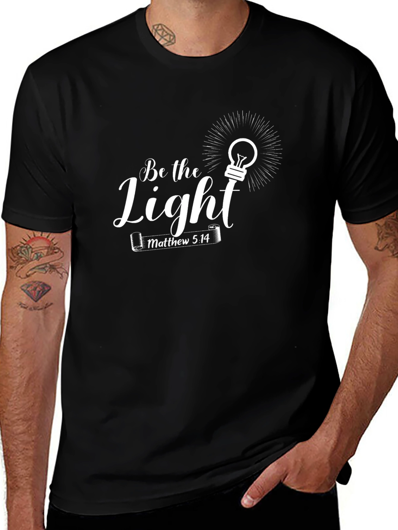 Be the Light Christian T-Shirt