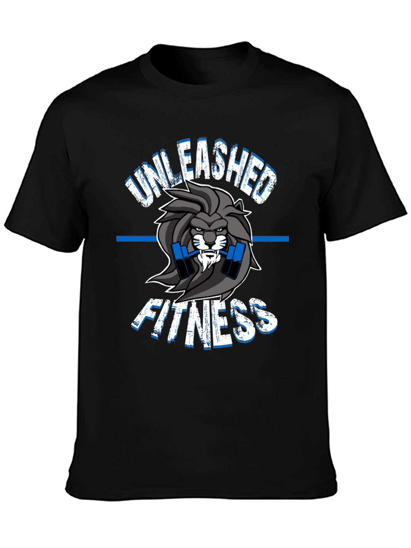 Unleashed Fitness Lion Graphic T-Shirt - Gym Wear