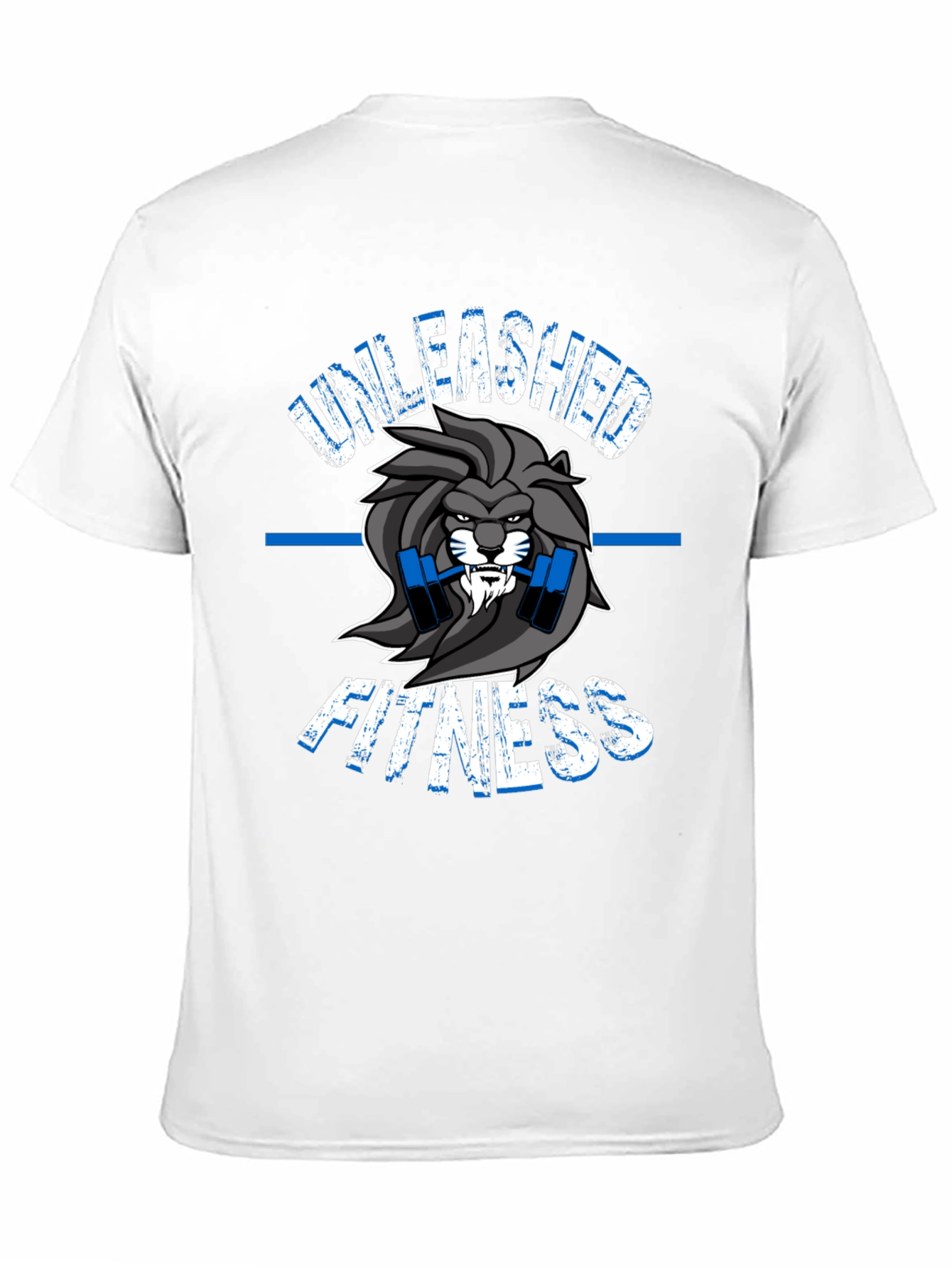 Unleashed Fitness Lion Graphic T-Shirt - Gym Wear