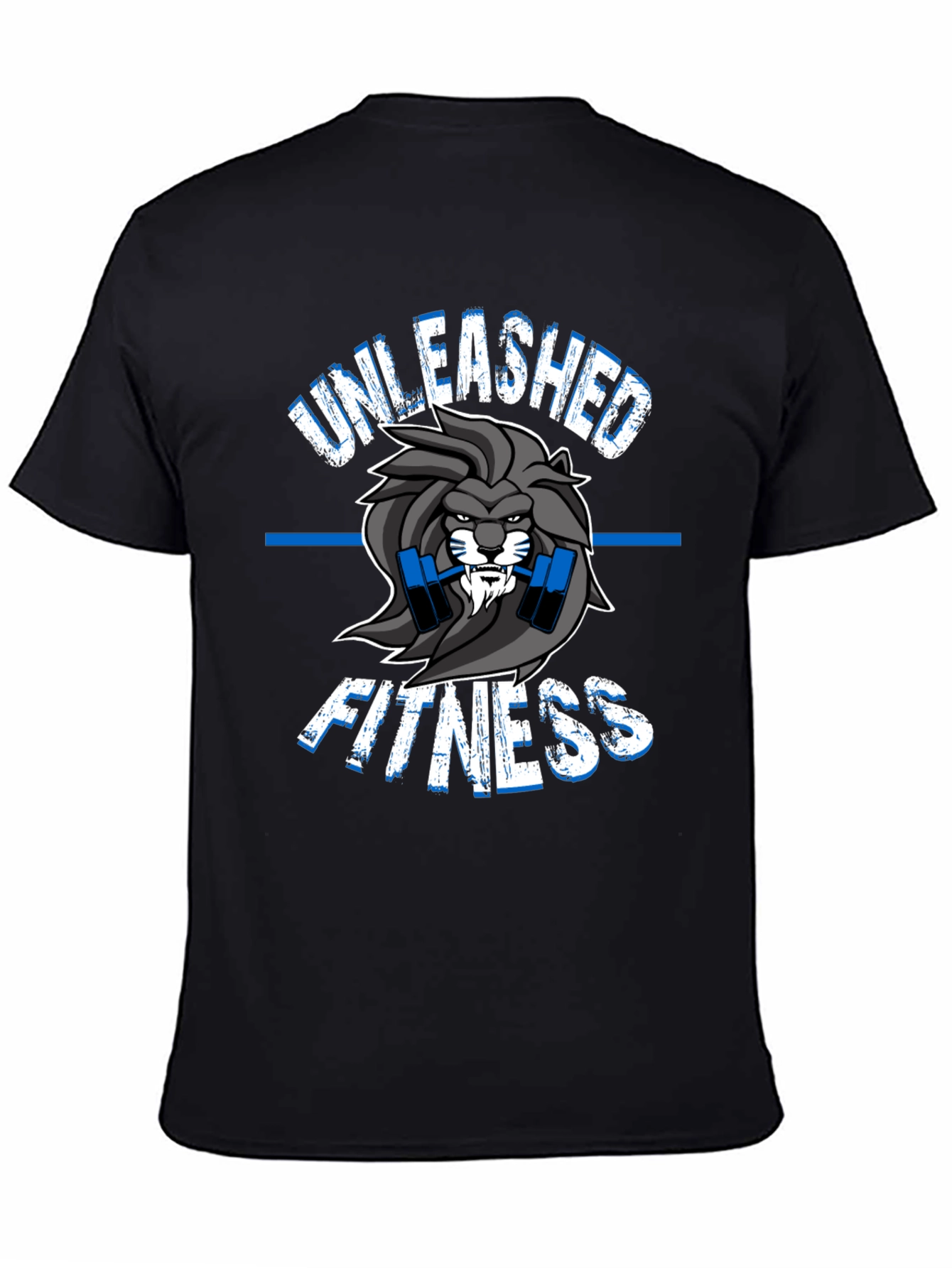 Unleashed Fitness Lion Graphic T-Shirt - Gym Wear