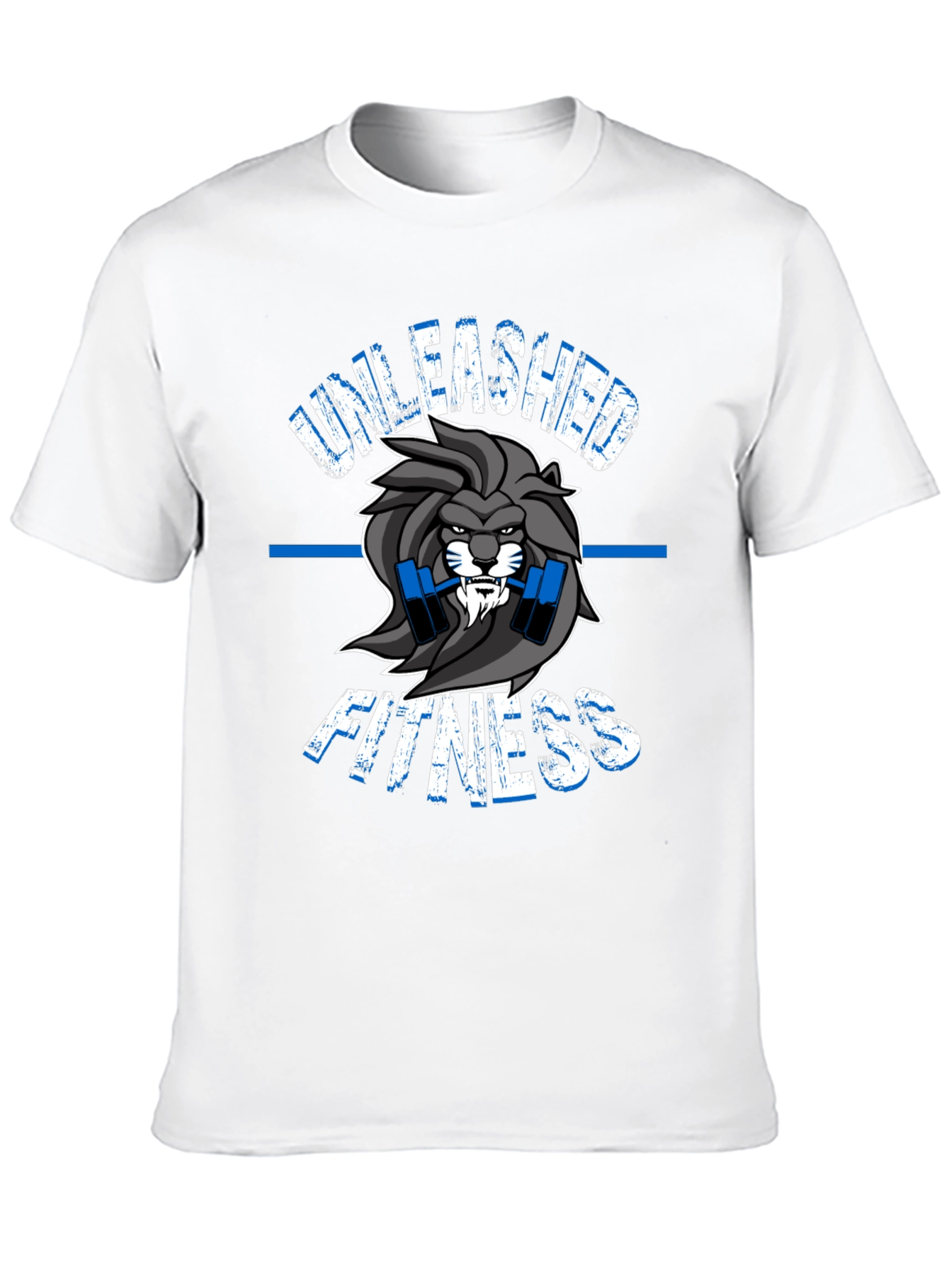 Unleashed Fitness Lion Graphic T-Shirt - Gym Wear
