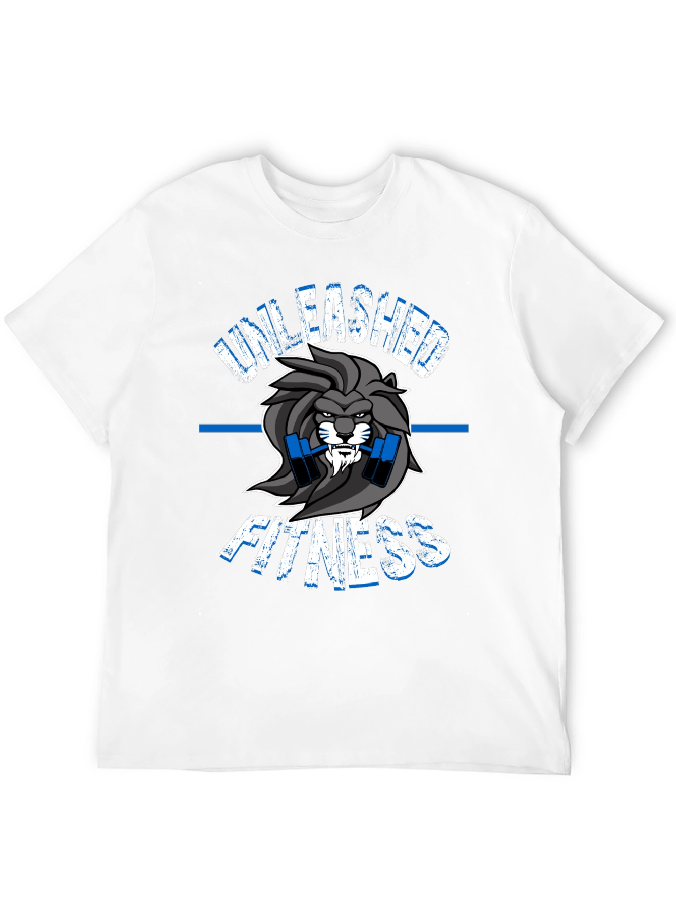 Unleashed Fitness Lion Graphic T-Shirt - Gym Wear