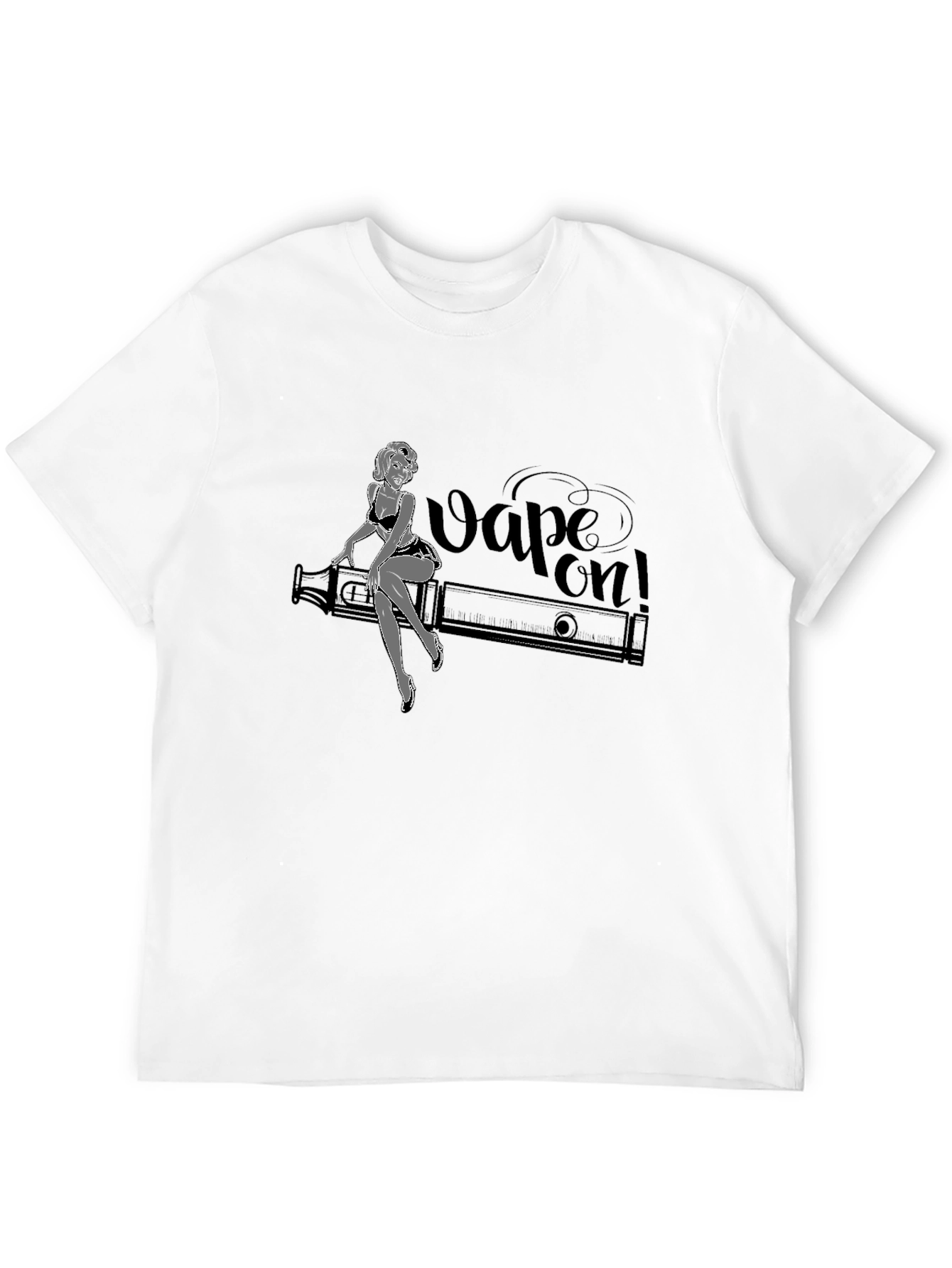 Vape On! Graphic T-Shirt - Black Cotton Tee