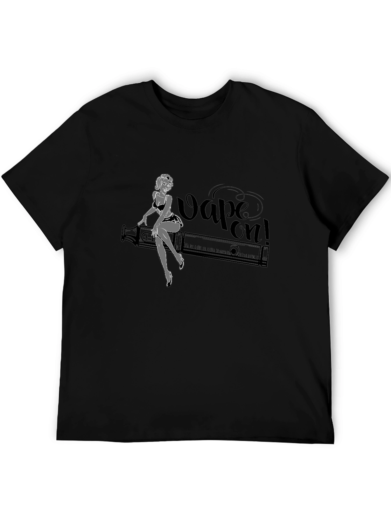 Vape On! Graphic T-Shirt - Black Cotton Tee