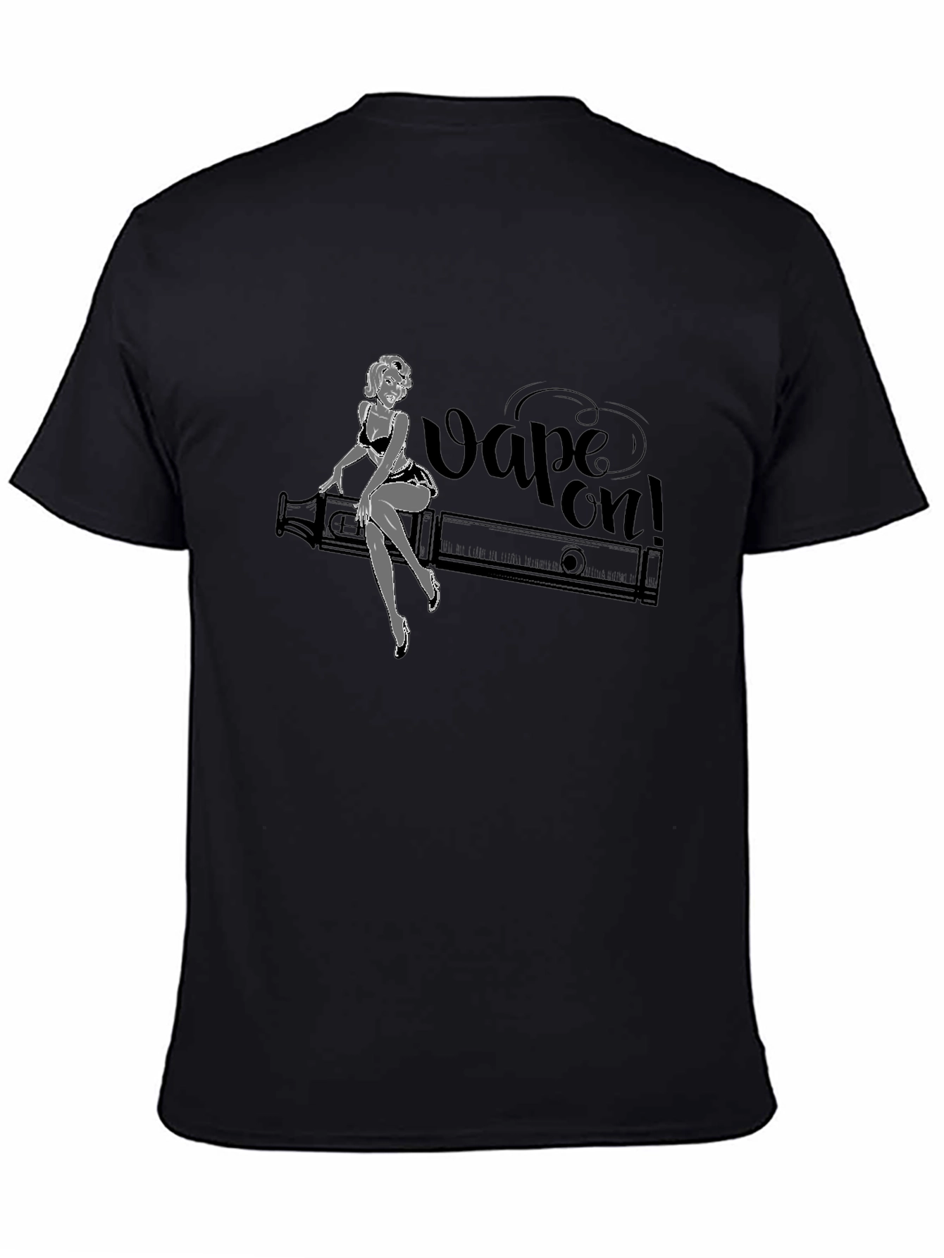 Vape On! Graphic T-Shirt - Black Cotton Tee