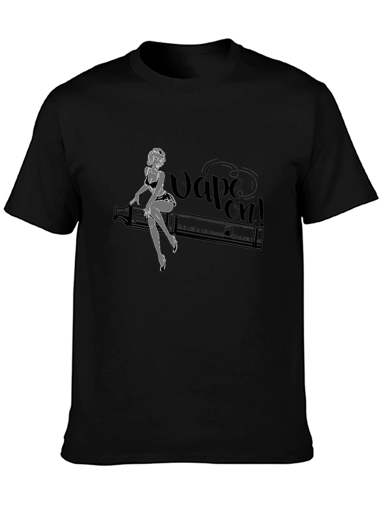 Vape On! Graphic T-Shirt - Black Cotton Tee