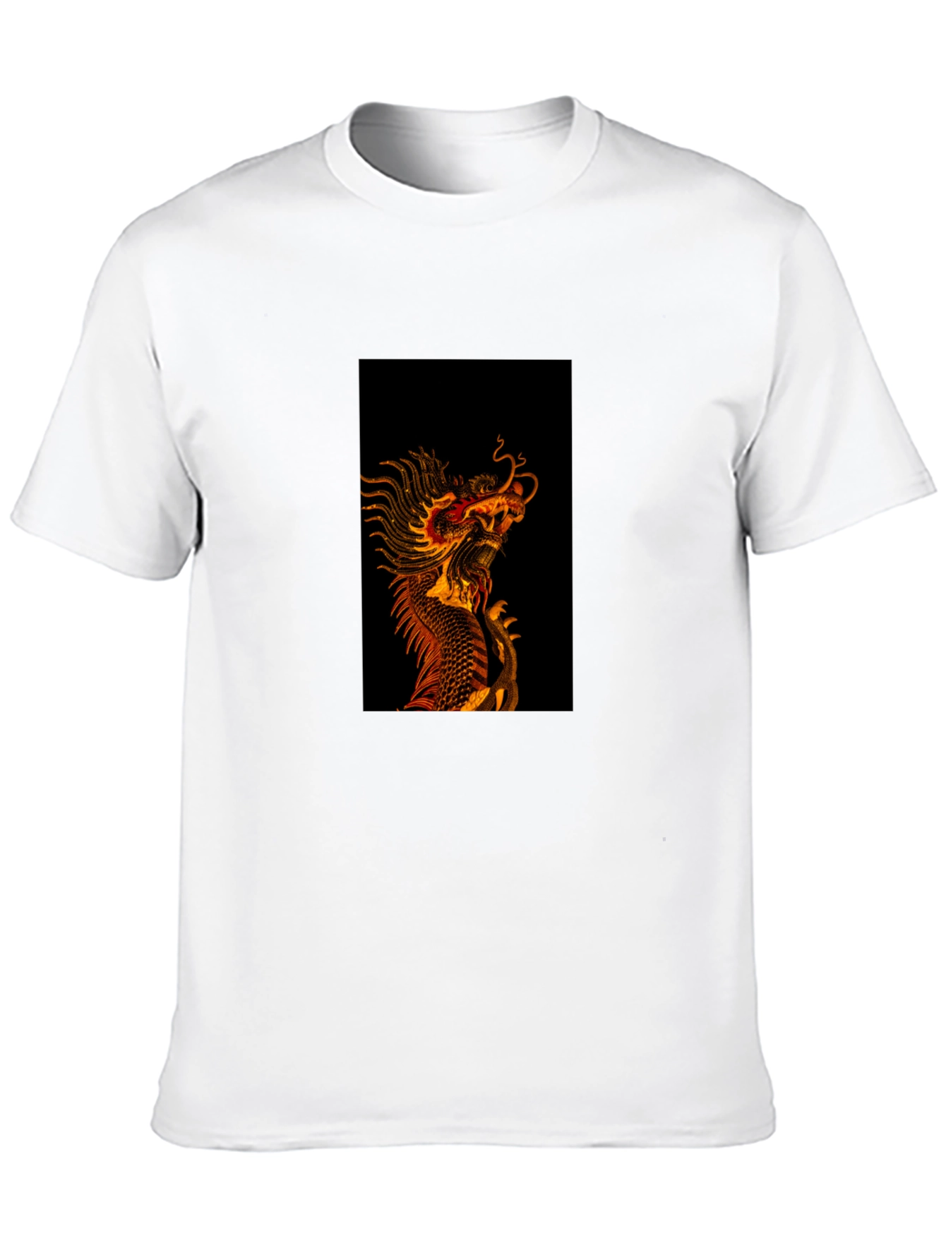 Dragon Graphic Tee - Black Cotton Blend