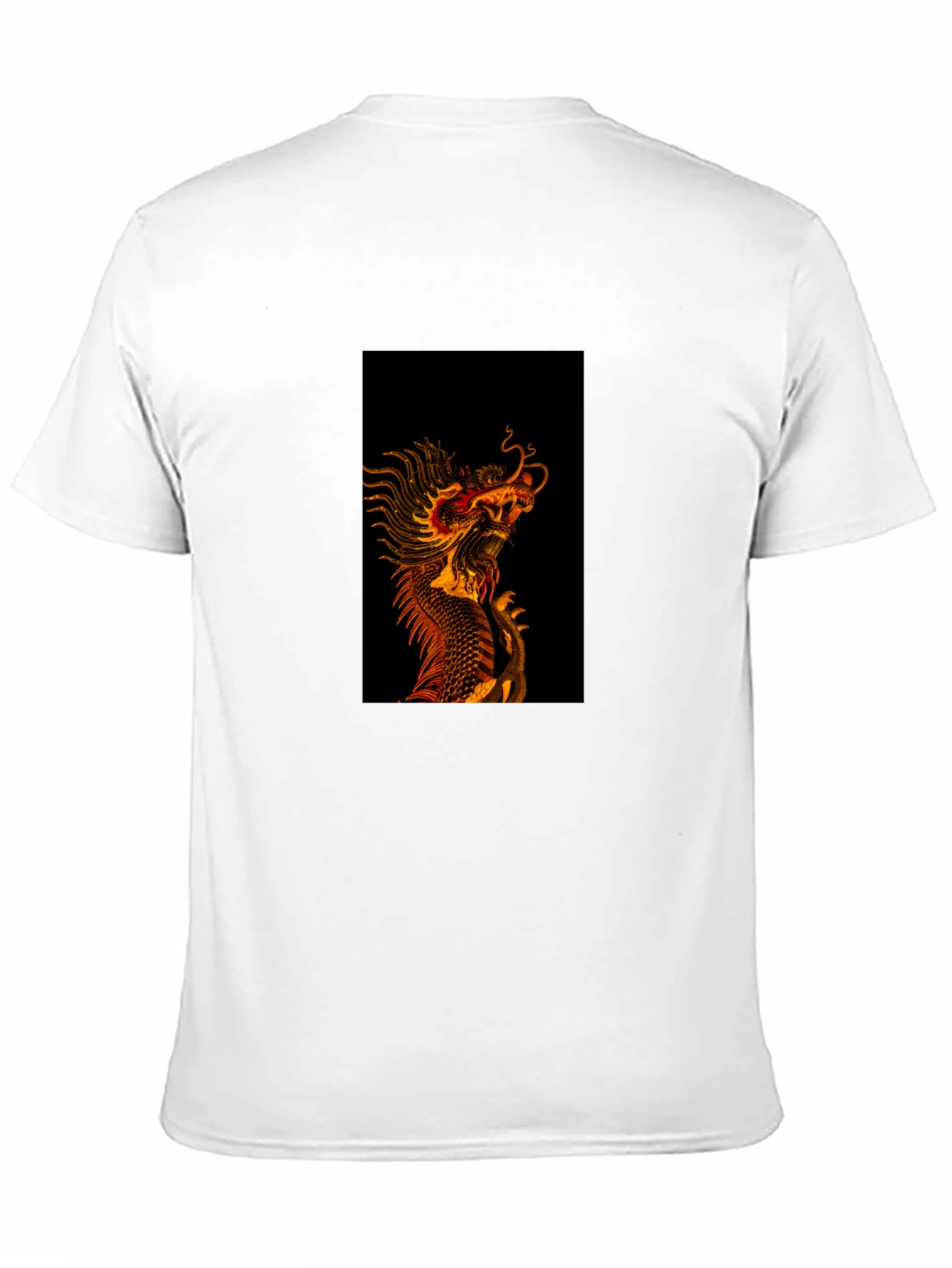 Dragon Graphic Tee - Black Cotton Blend
