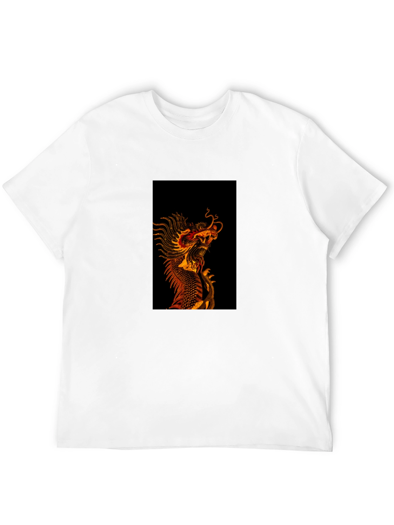 Dragon Graphic Tee - Black Cotton Blend