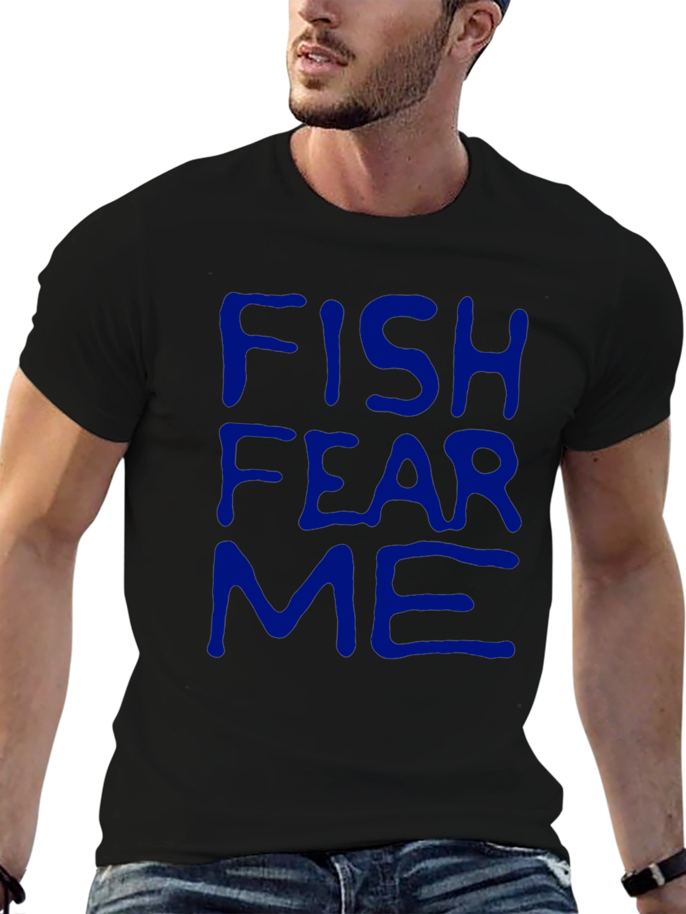 Fish Fear Me Graphic Tee - Bold Statement T-Shirt