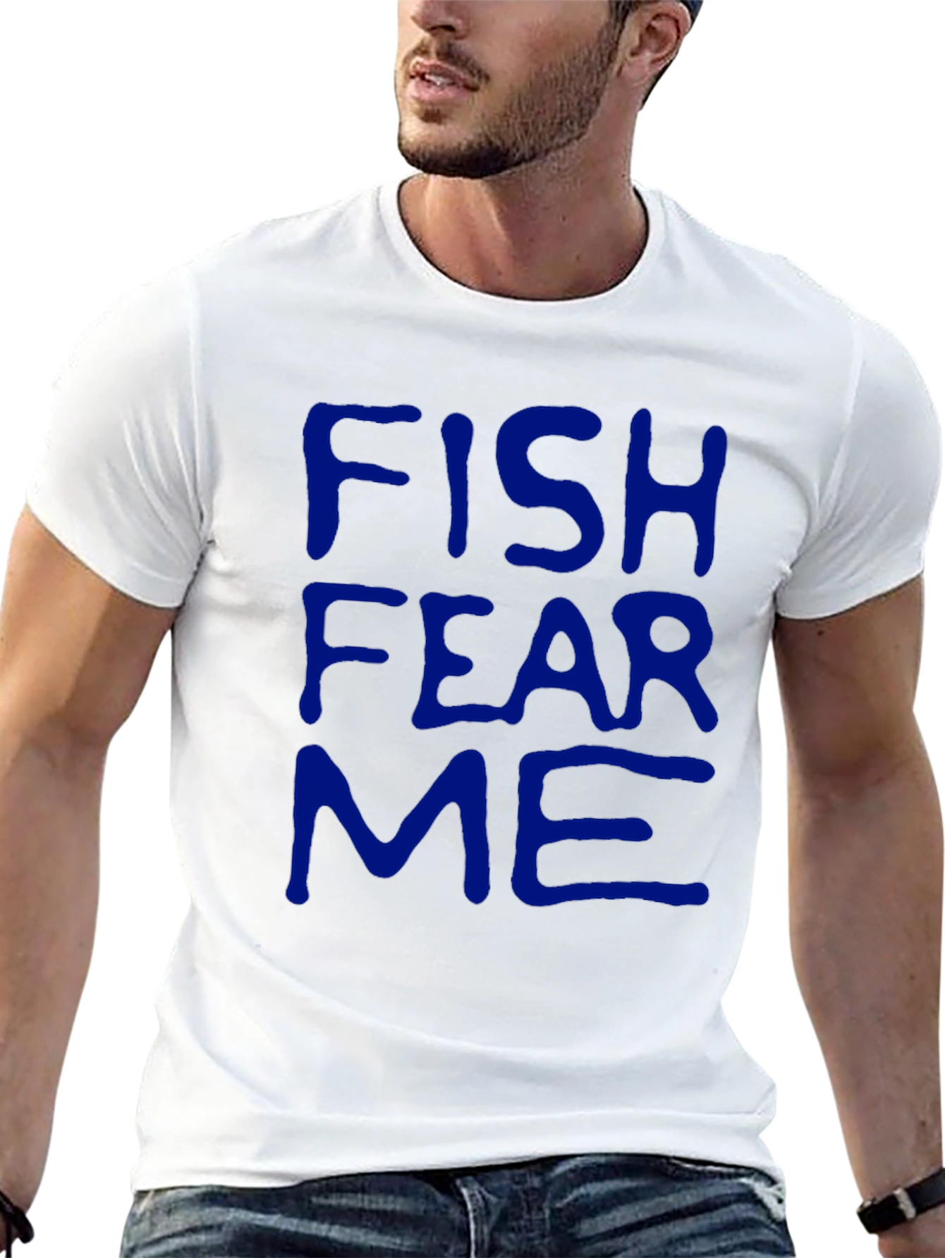 Fish Fear Me Graphic Tee - Bold Statement T-Shirt