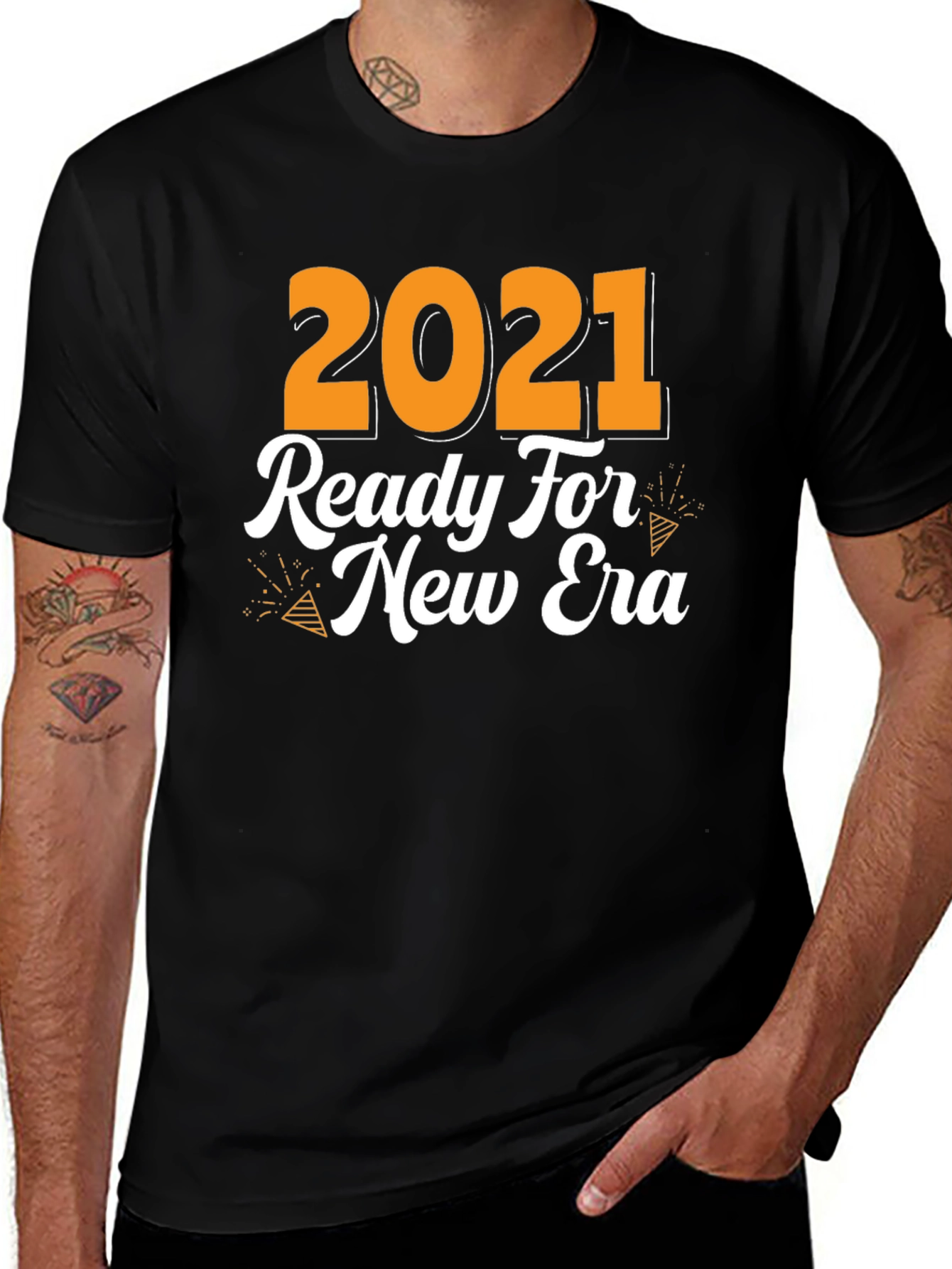 2021 Ready For New Era Black Graphic T-Shirt