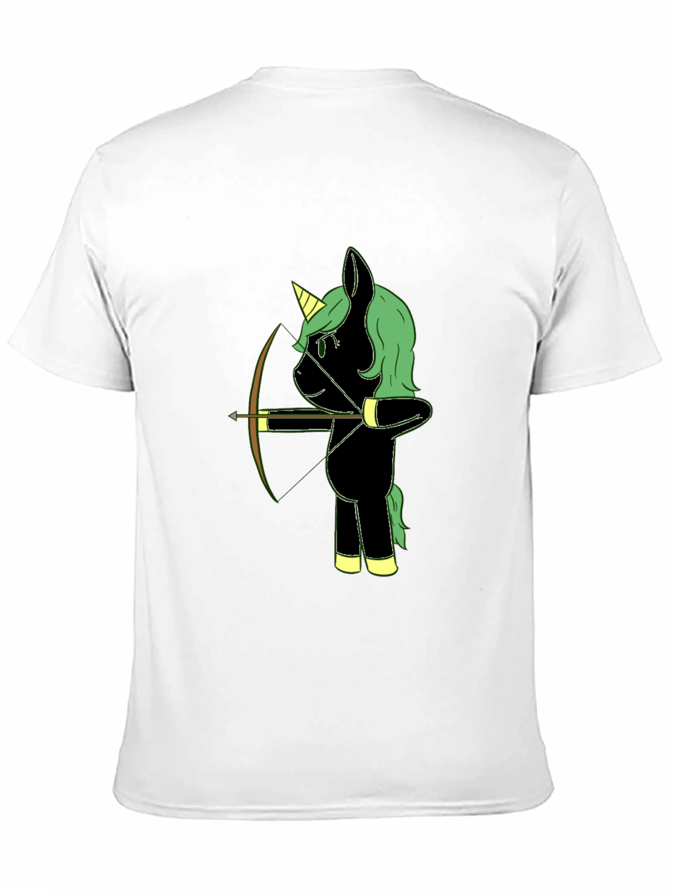 Unicorn Archer Black T-Shirt