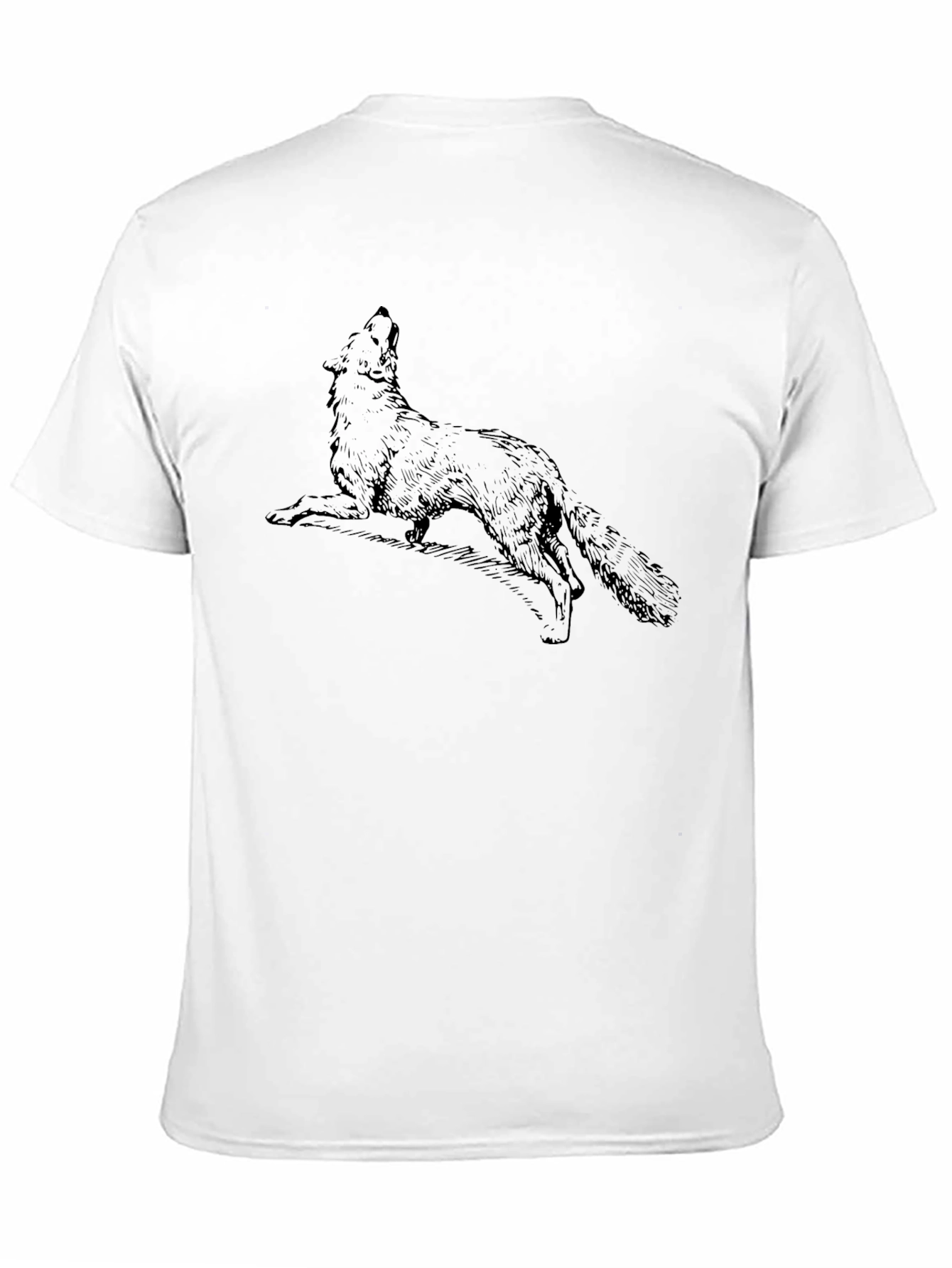 Black Wolf Graphic Tee - Mens Casual Style