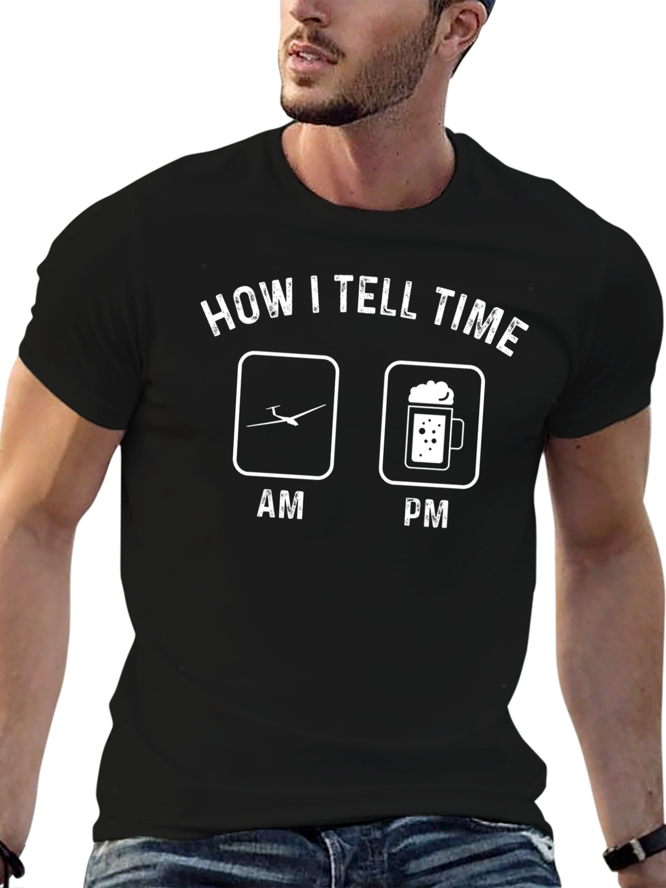 How I Tell Time Glider & Beer T-Shirt