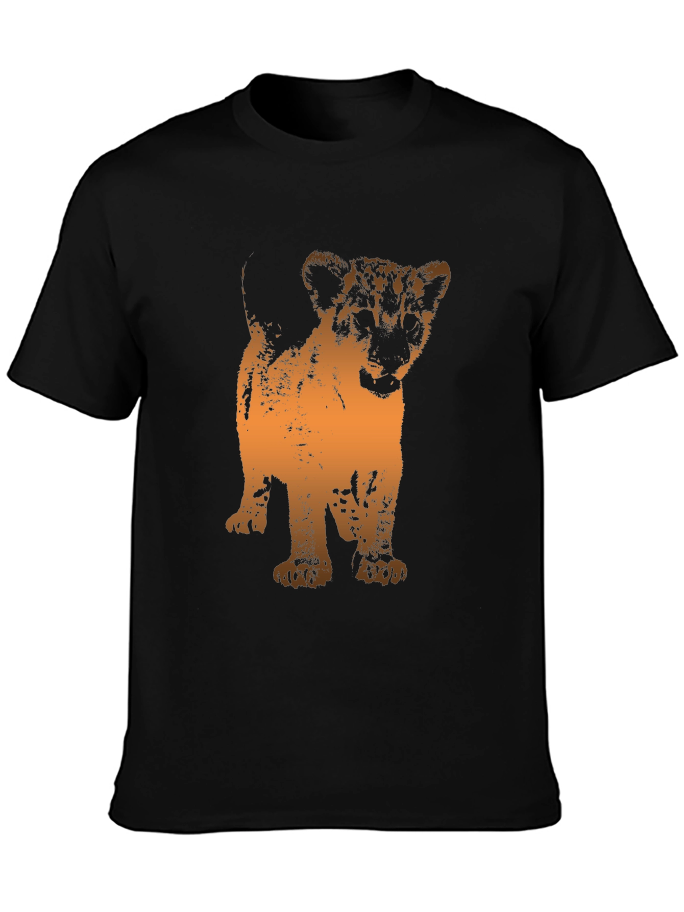 Lion Cub Graphic Tee - Black T-Shirt