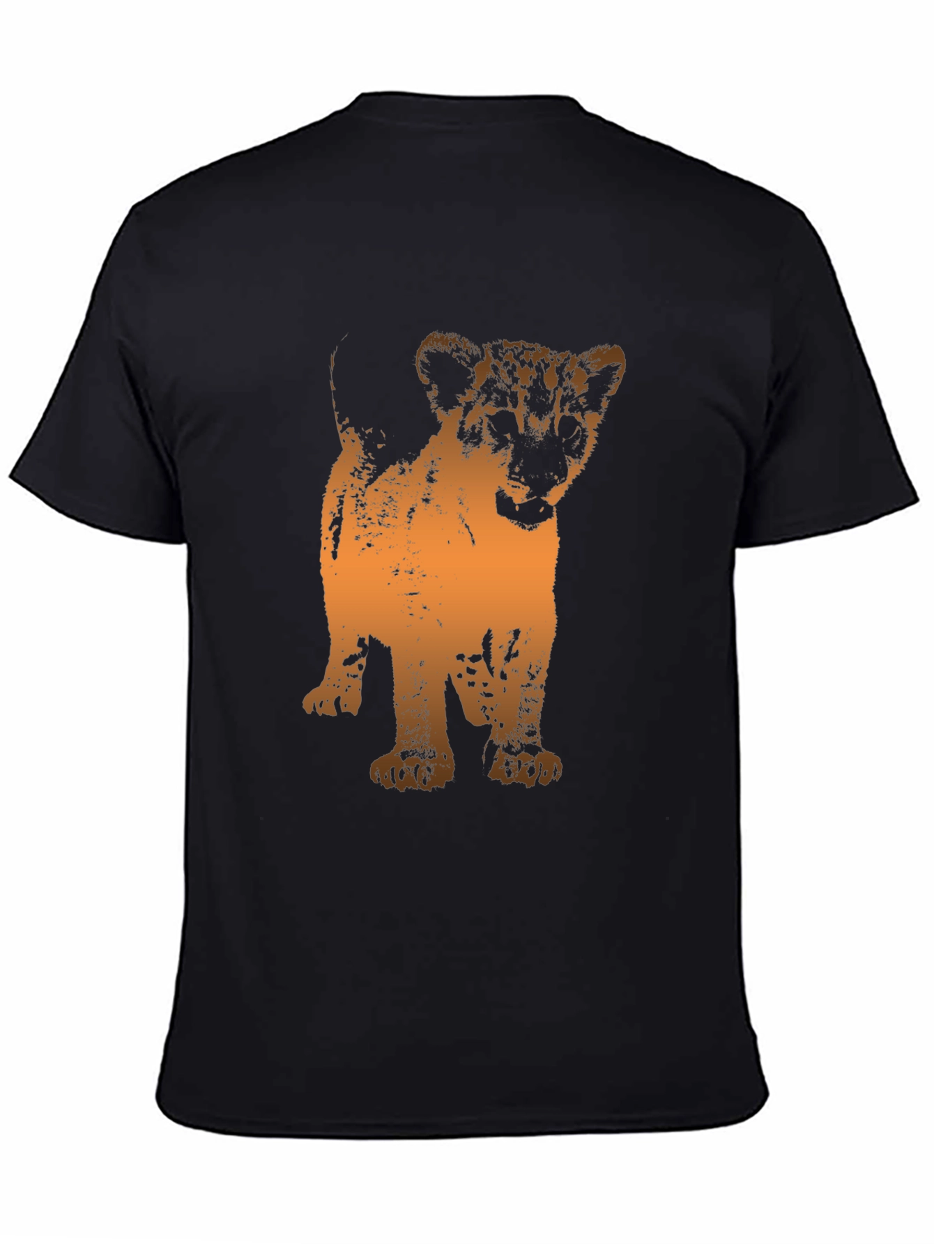 Lion Cub Graphic Tee - Black T-Shirt