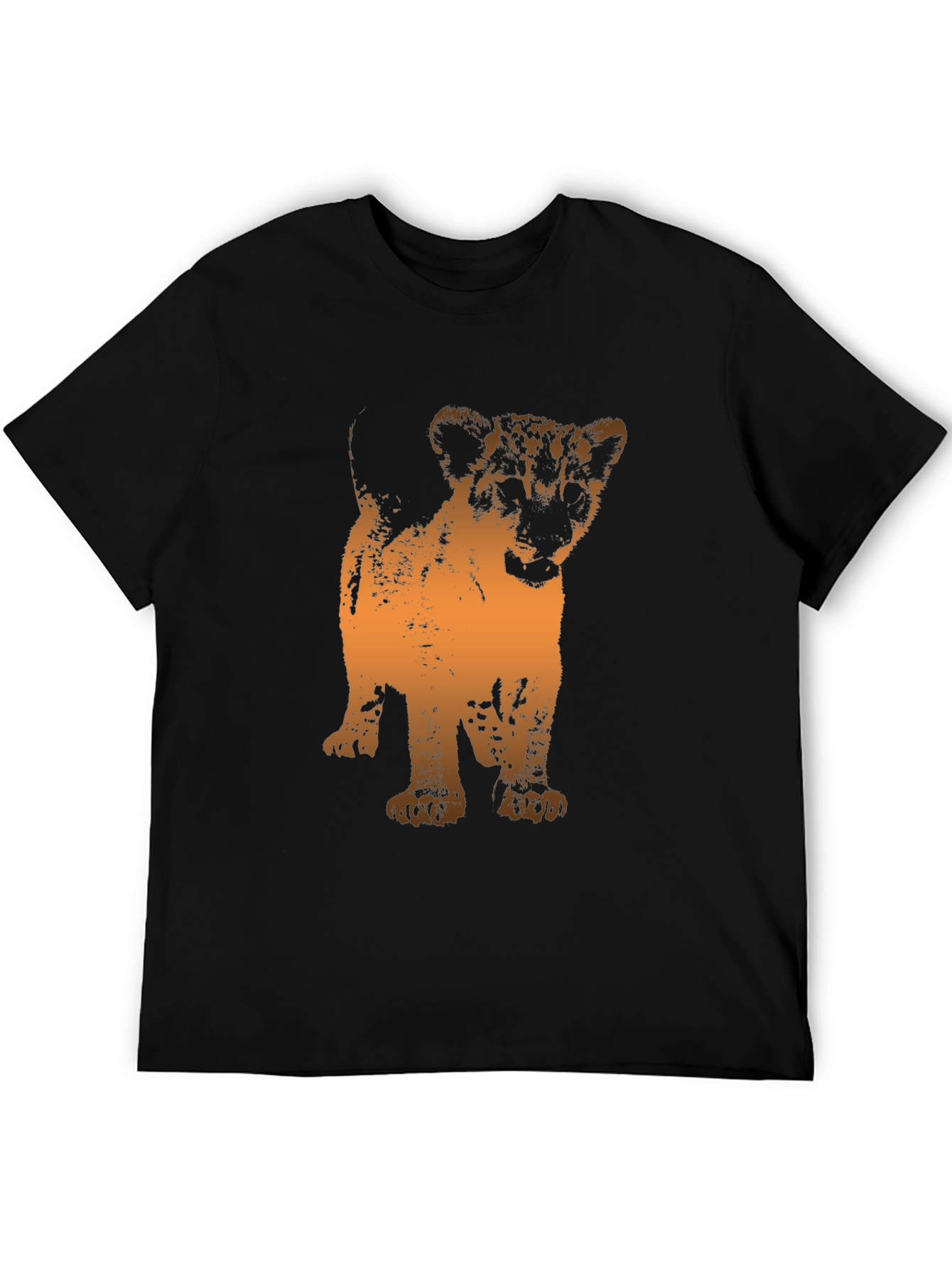Lion Cub Graphic Tee - Black T-Shirt