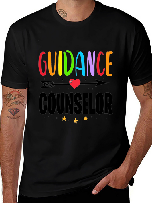 Guidance Counselor Graphic T-Shirt - Arrow Heart Design