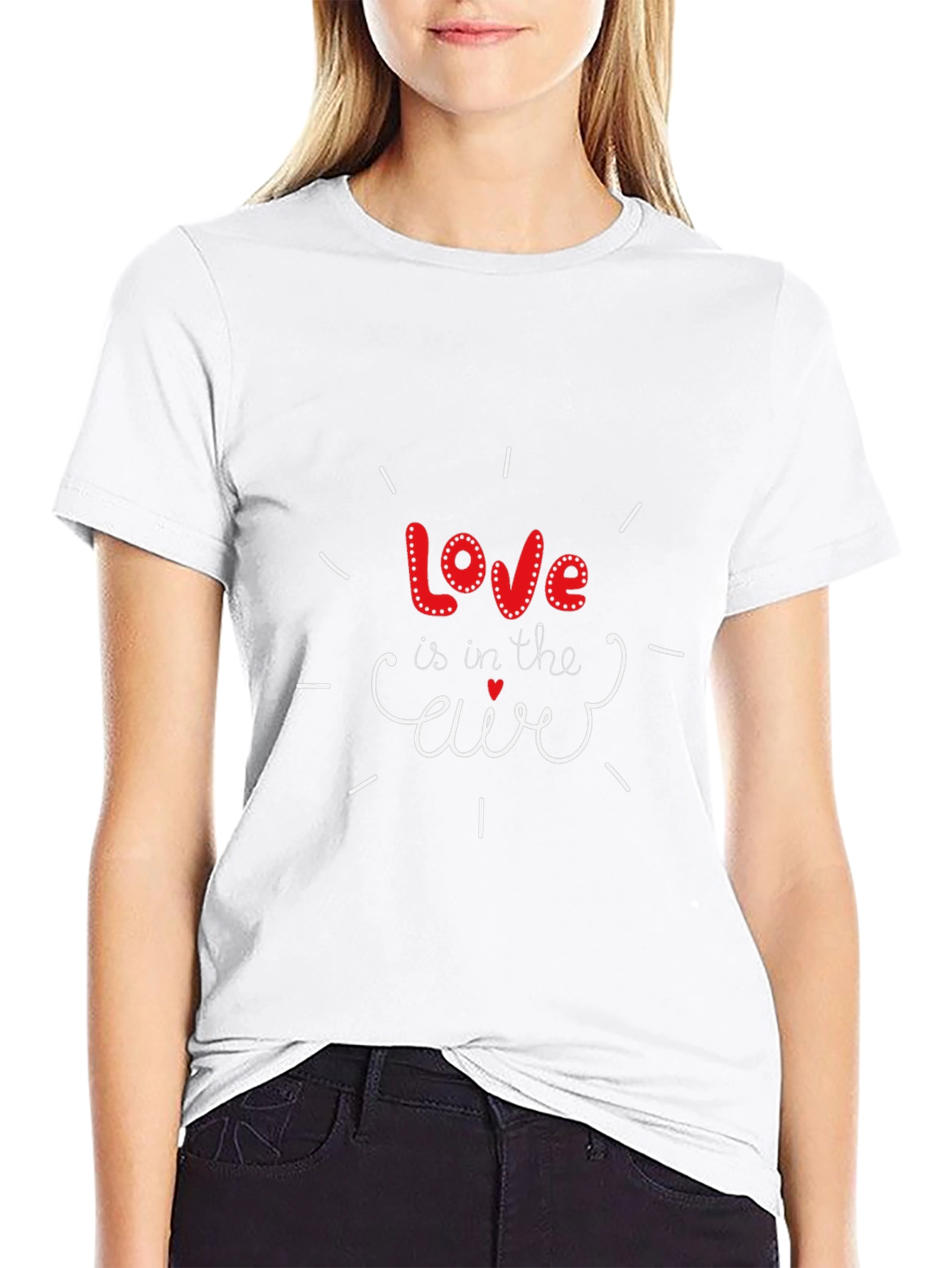 Love is in the Air Black Graphic Tee