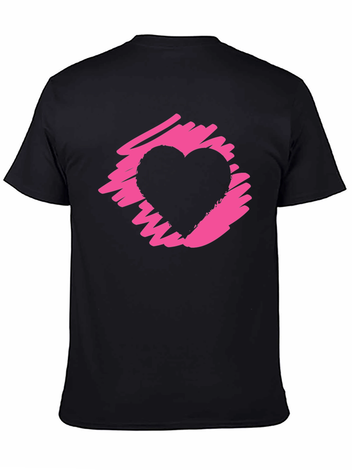 Heart Graphic Black T-Shirt