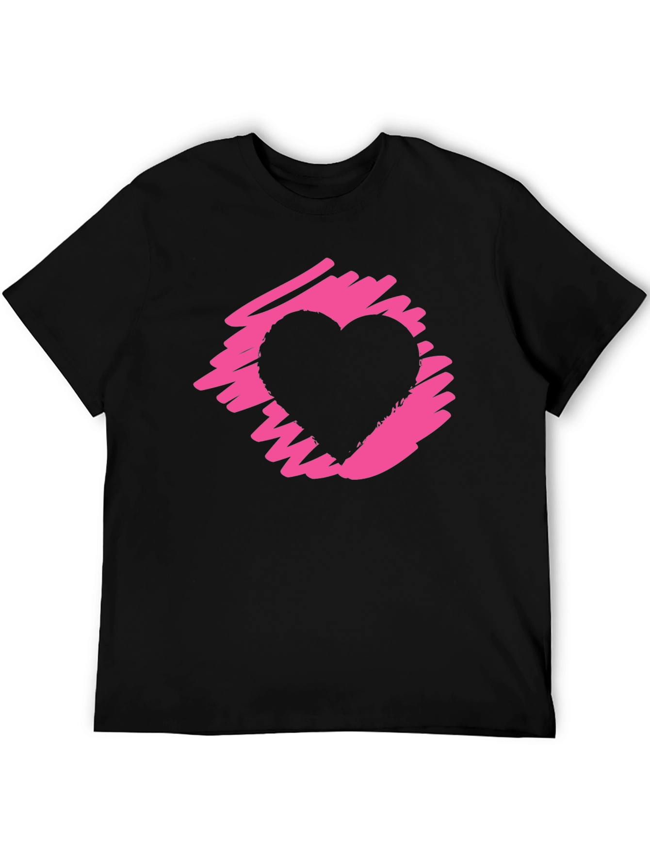 Heart Graphic Black T-Shirt