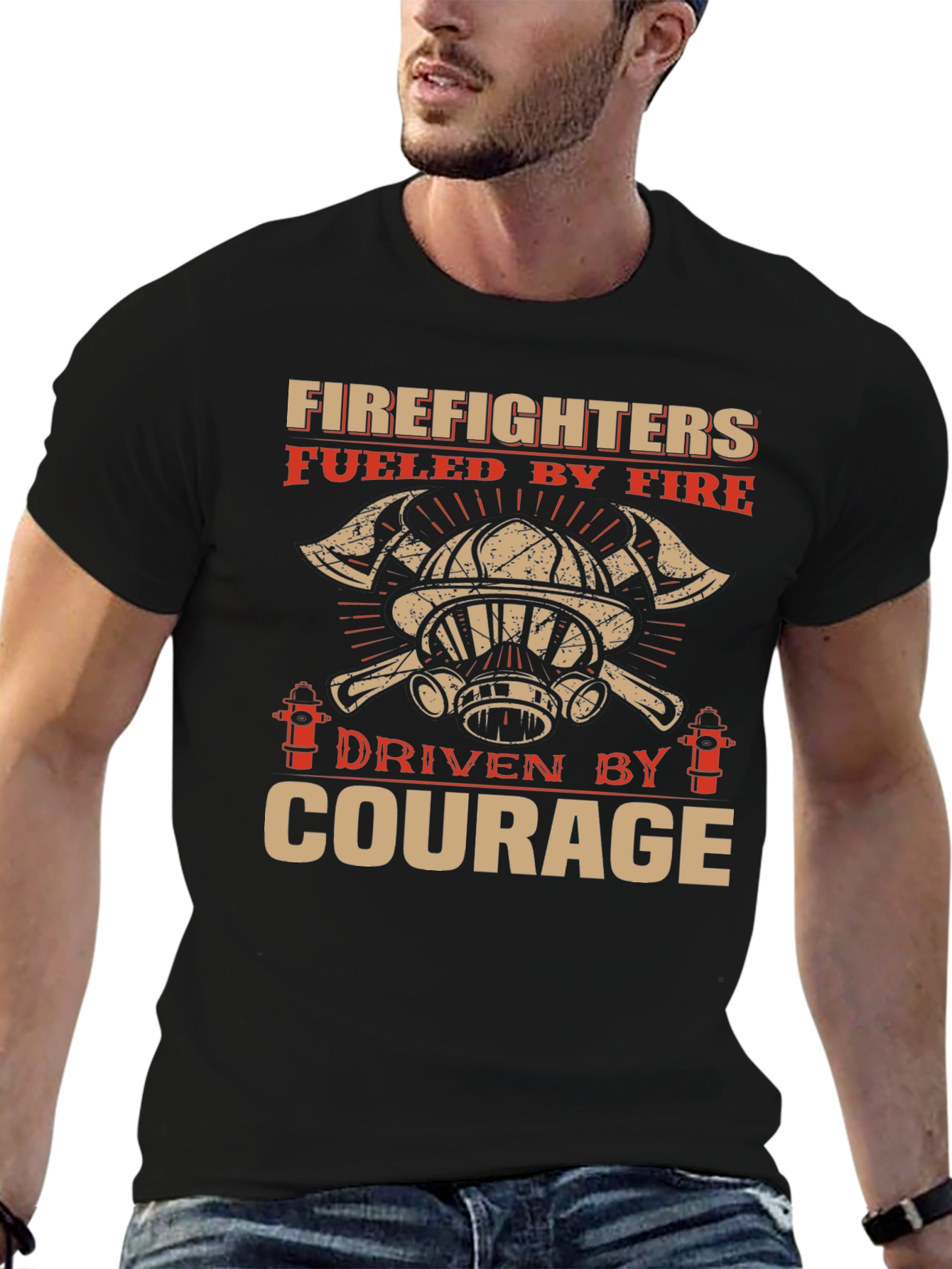 Firefighter Courage T-Shirt - Fuelled by Fire