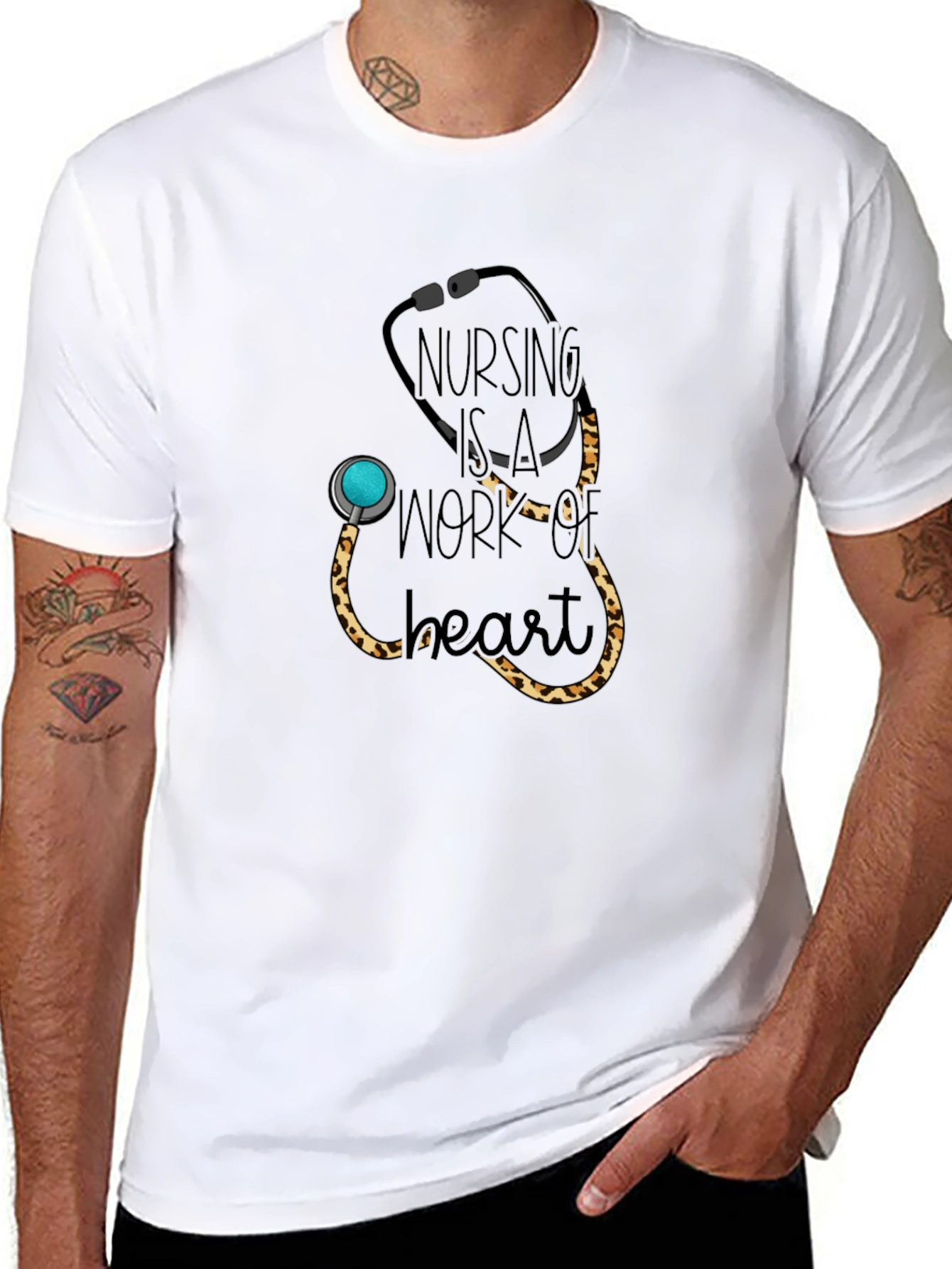 Nursing is a Work of Heart T-Shirt