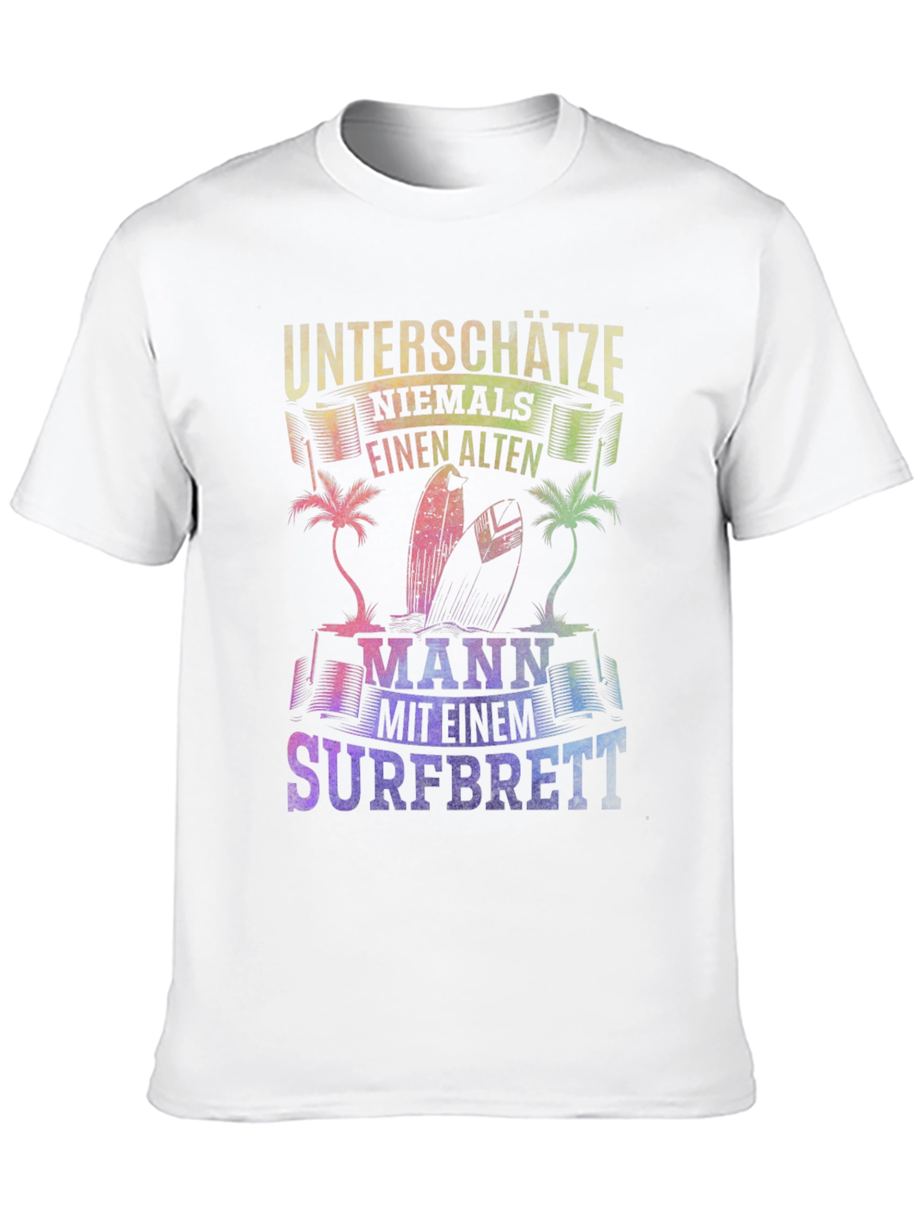 Old Surfer Man Graphic T-Shirt