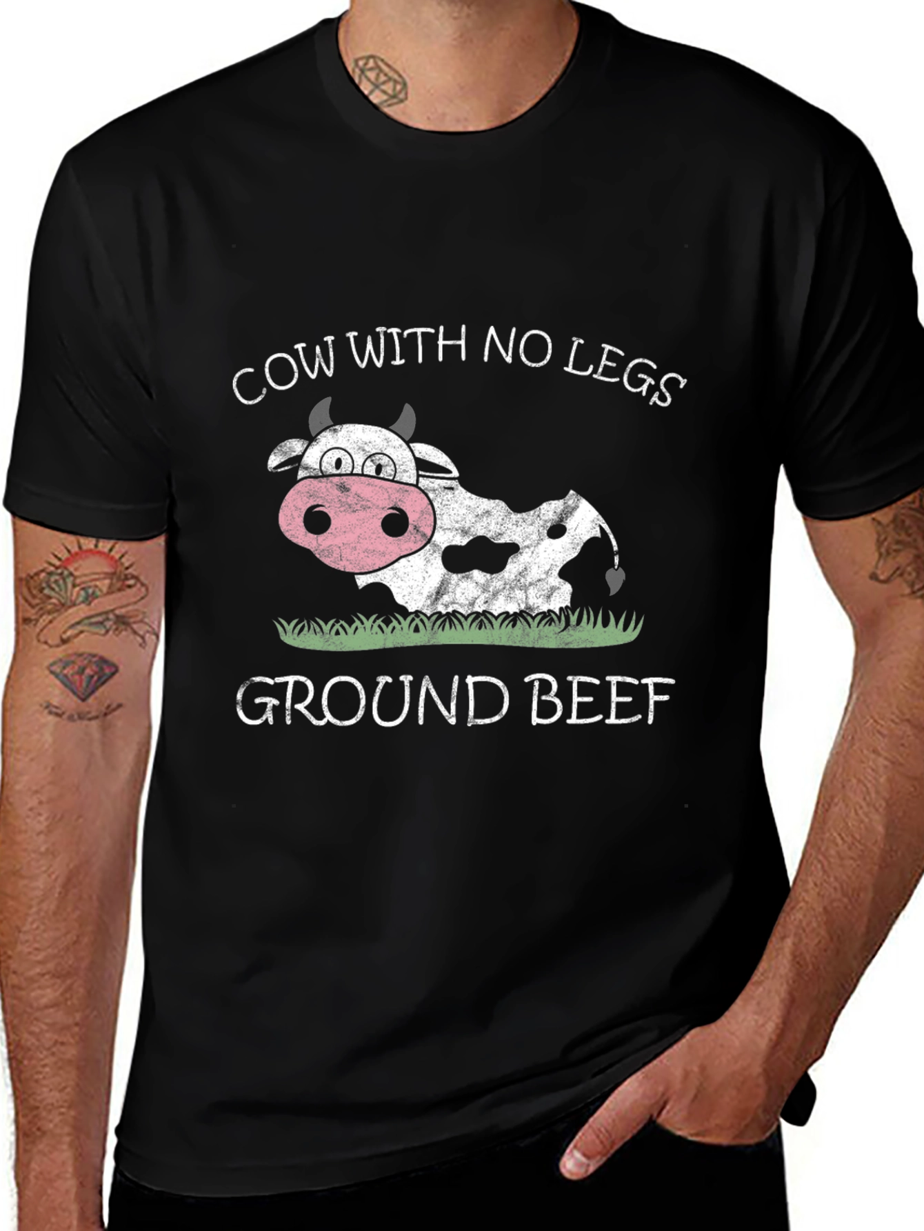 Cow With No Legs Ground Beef Graphic Tee