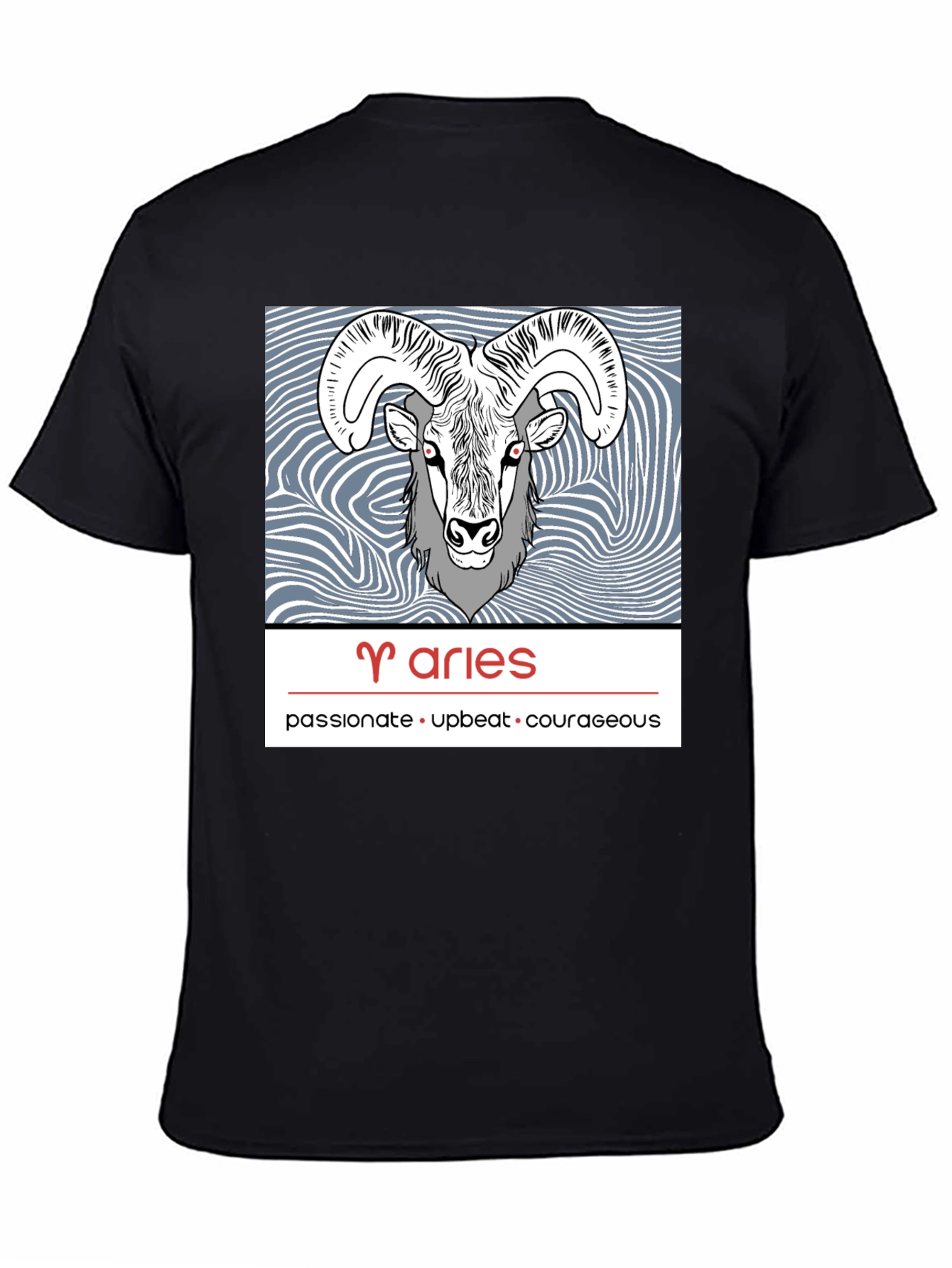 Aries Zodiac T-Shirt - Passionate Upbeat Courageous