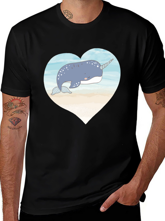 Narwhal Heart Graphic Tee