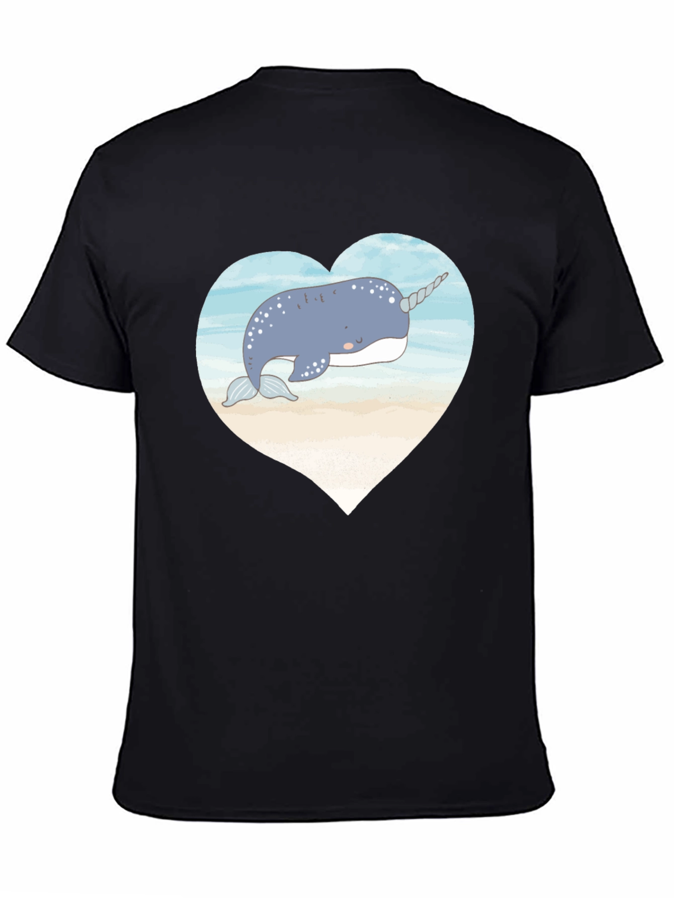 Narwhal Heart Graphic Tee