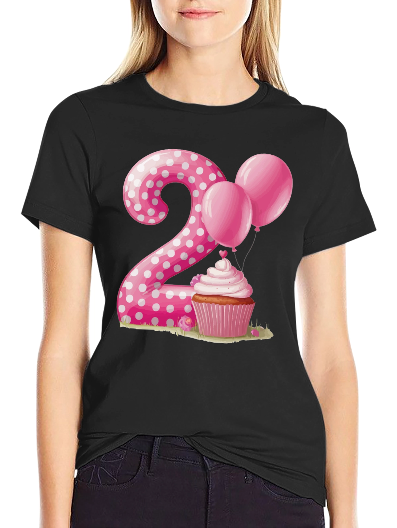 Birthday Number 2 Cupcake T-Shirt