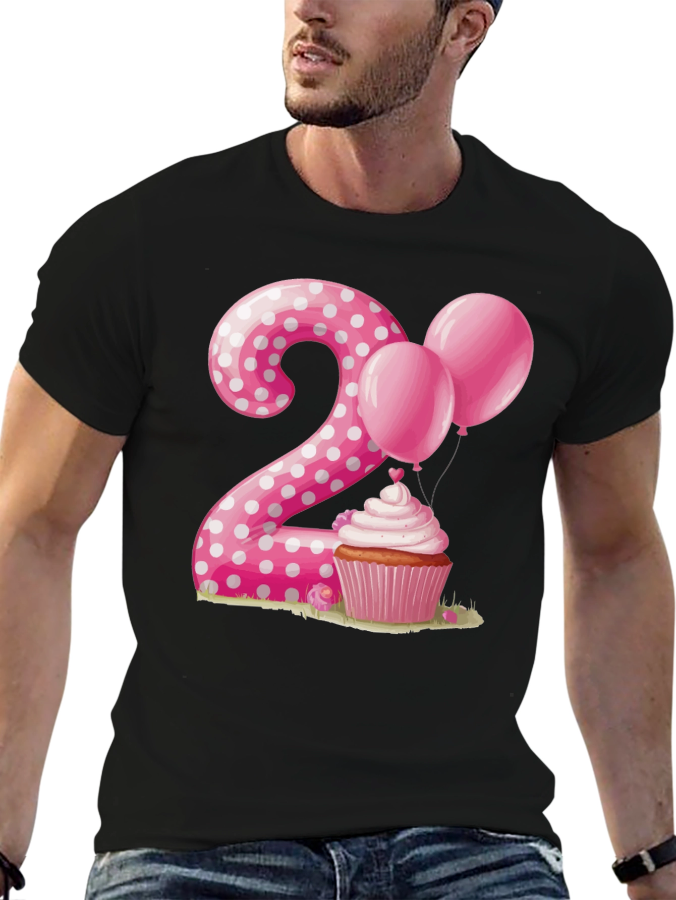Birthday Number 2 Cupcake T-Shirt