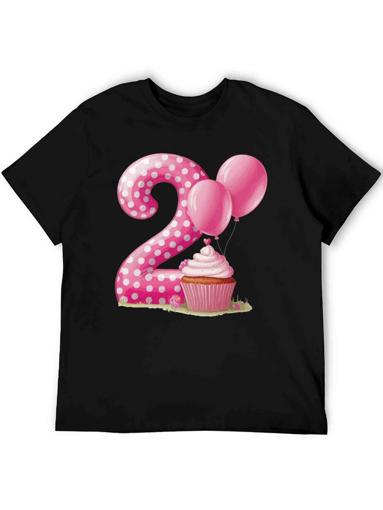 Birthday Number 2 Cupcake T-Shirt