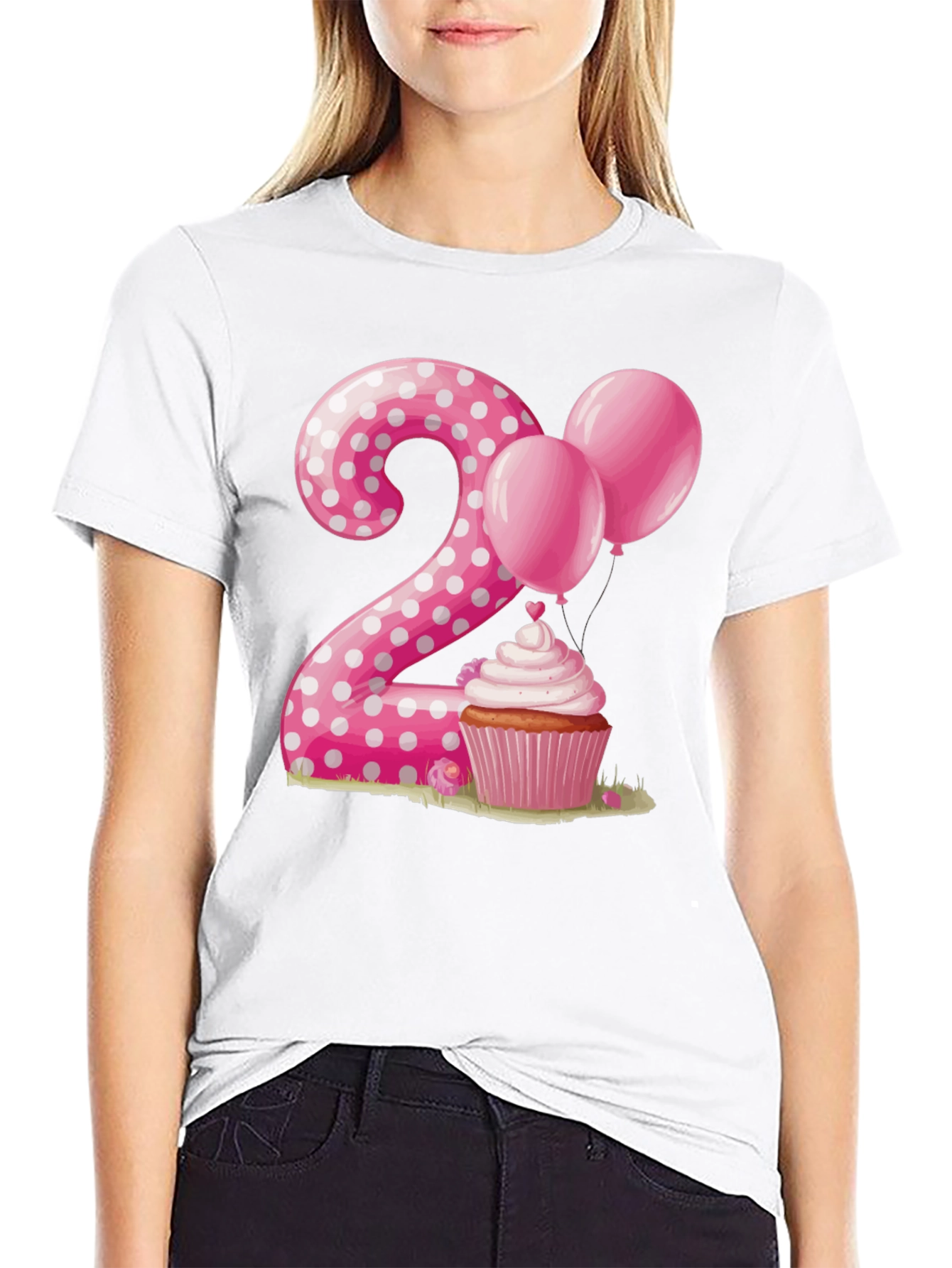 Birthday Number 2 Cupcake T-Shirt