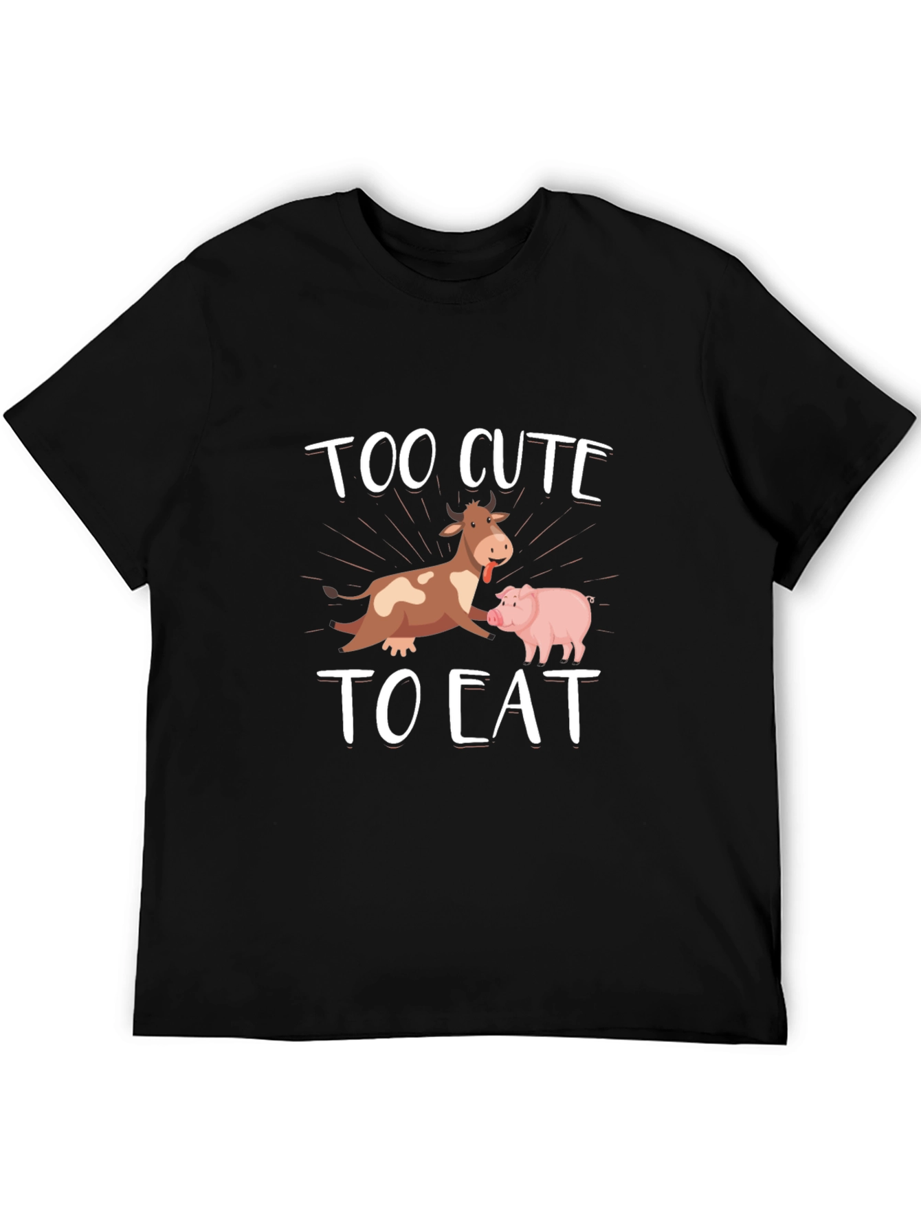 Too Cute To Eat T-Shirt - Farm Animal Tee