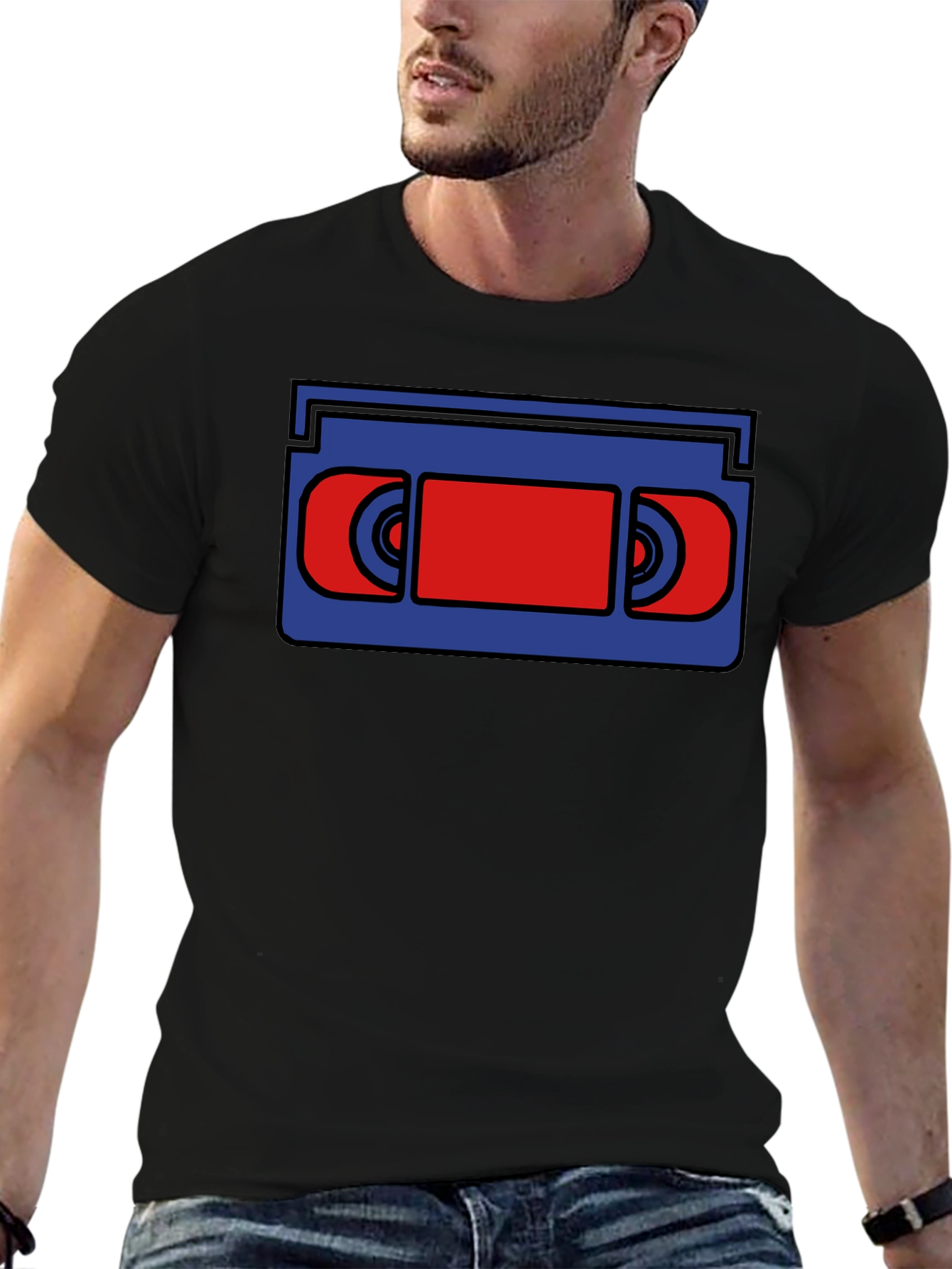 Retro VHS Tape Graphic T-Shirt - Classic Throwback Tee