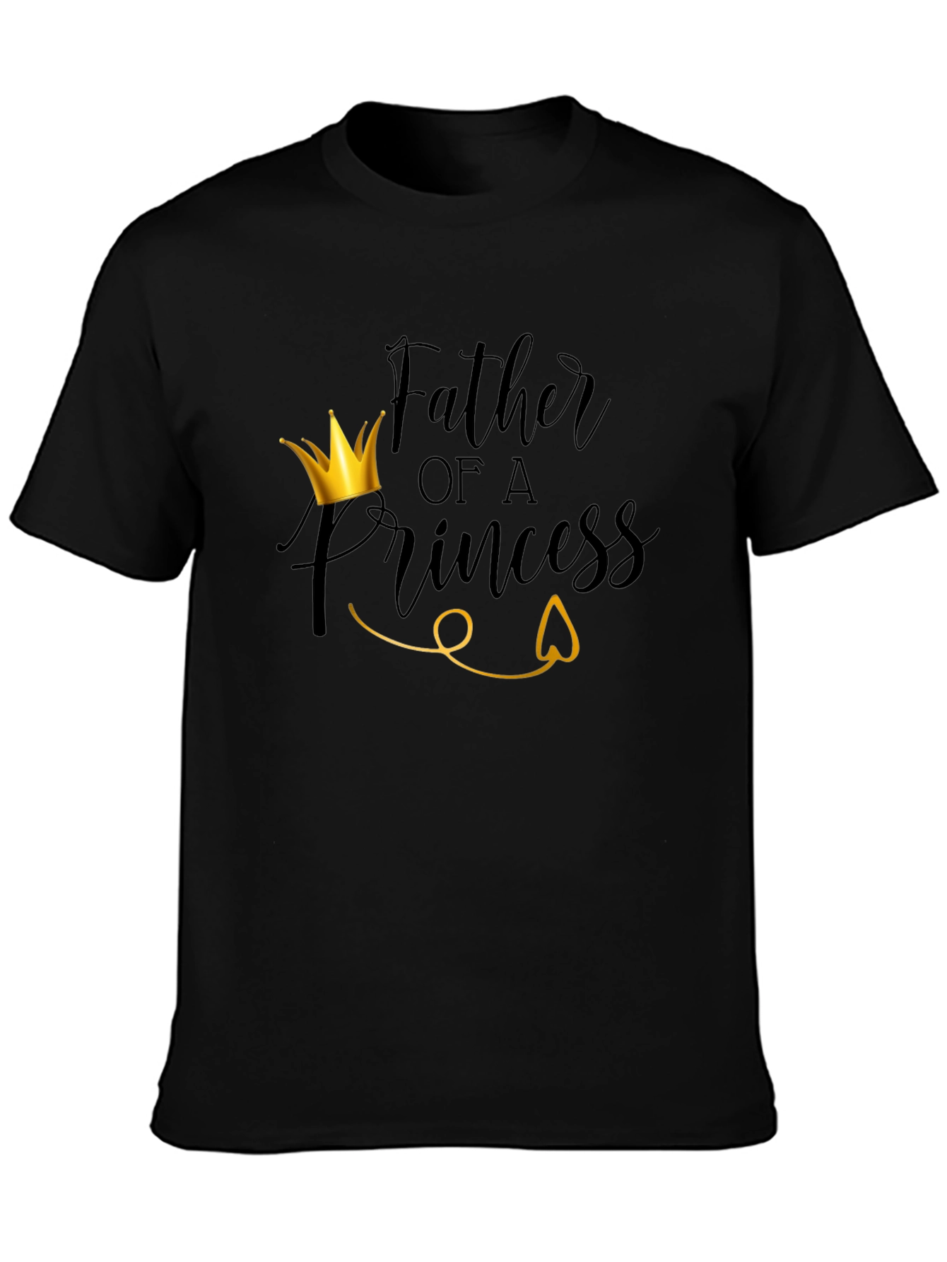 Father of a Princess T-Shirt - Black
