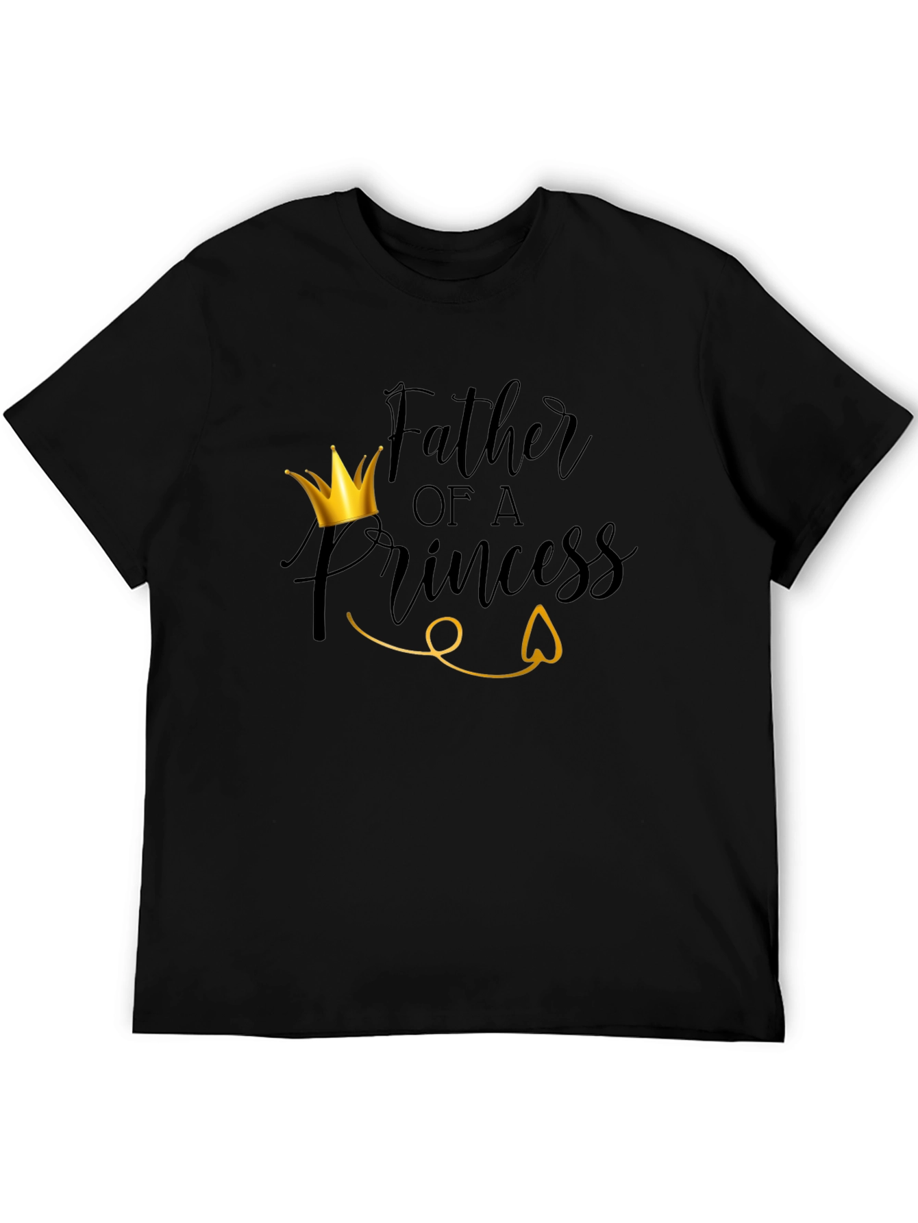 Father of a Princess T-Shirt - Black