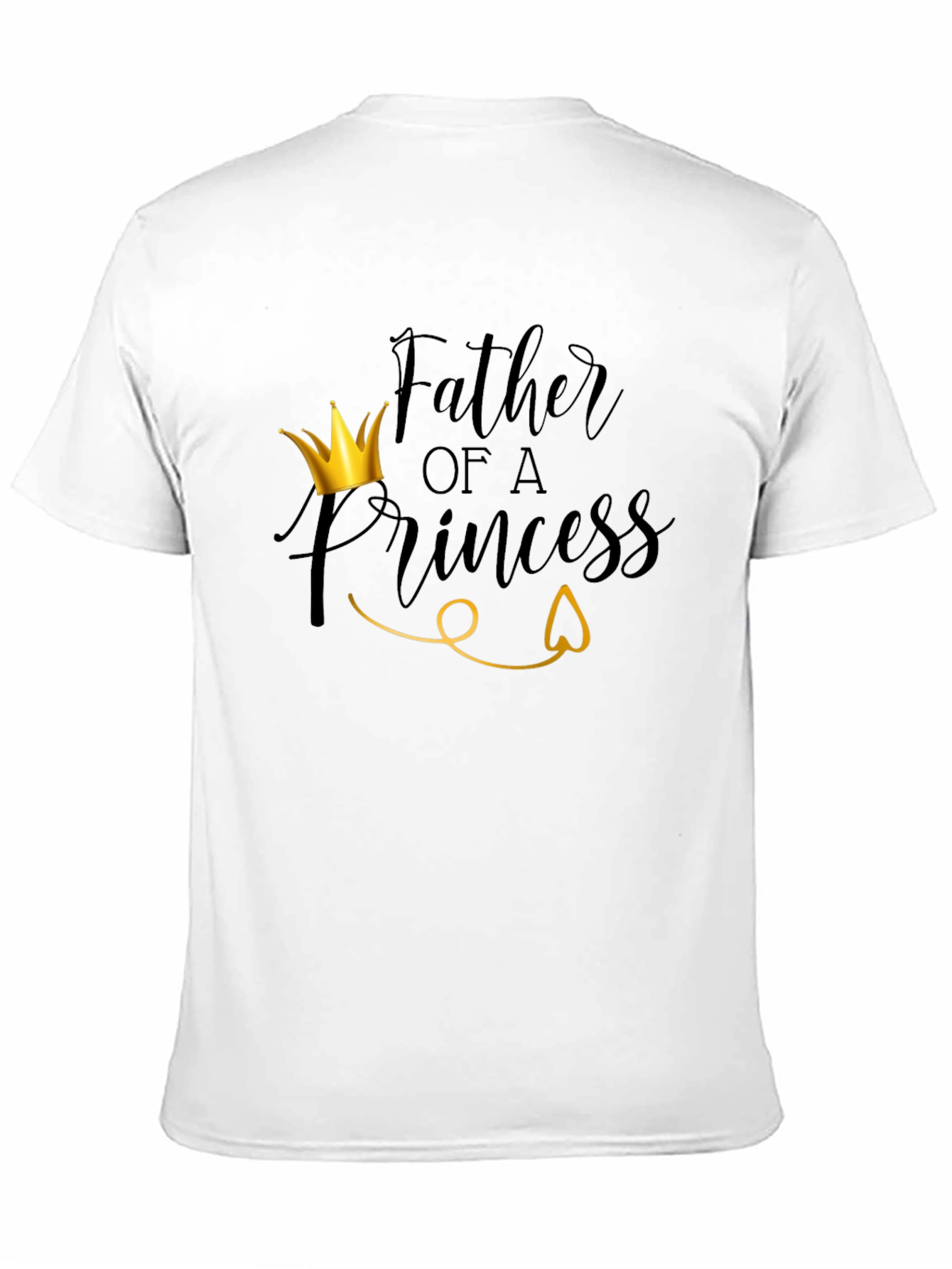 Father of a Princess T-Shirt - Black