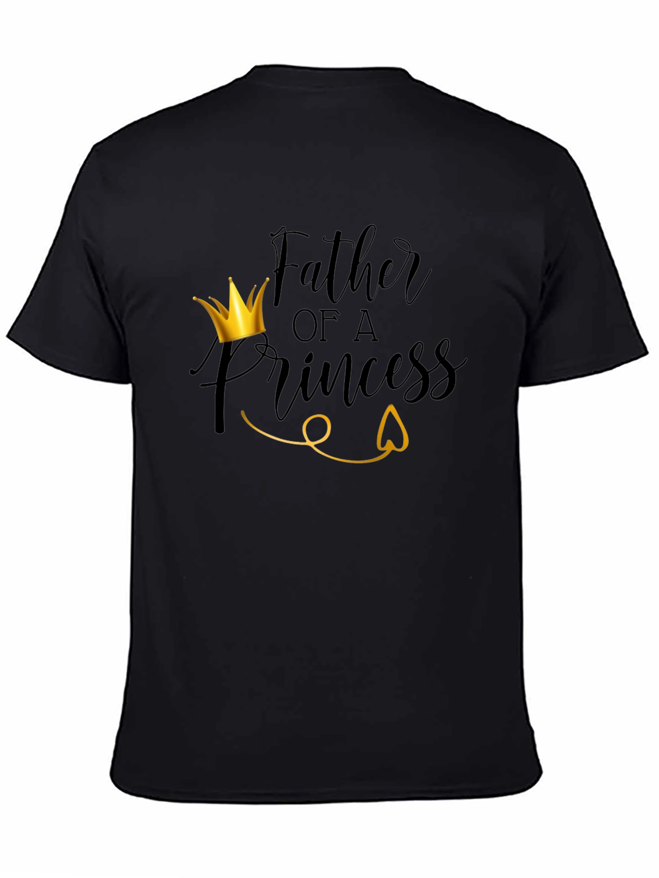 Father of a Princess T-Shirt - Black