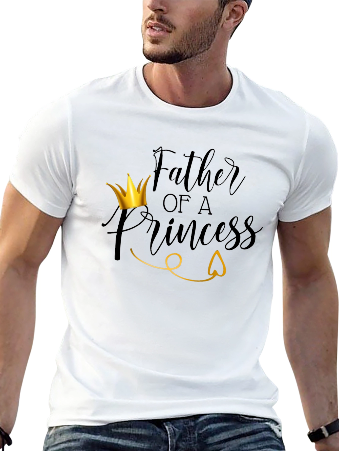 Father of a Princess T-Shirt - Black