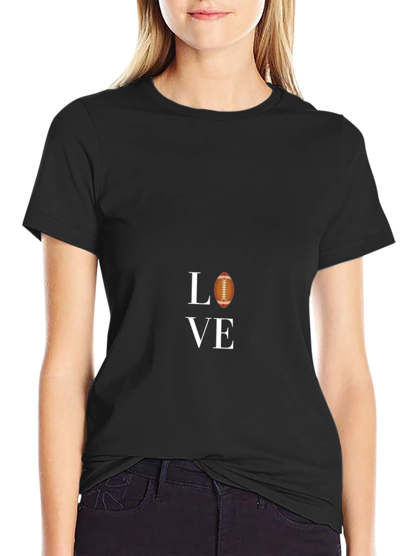 Love Football Graphic T-Shirt